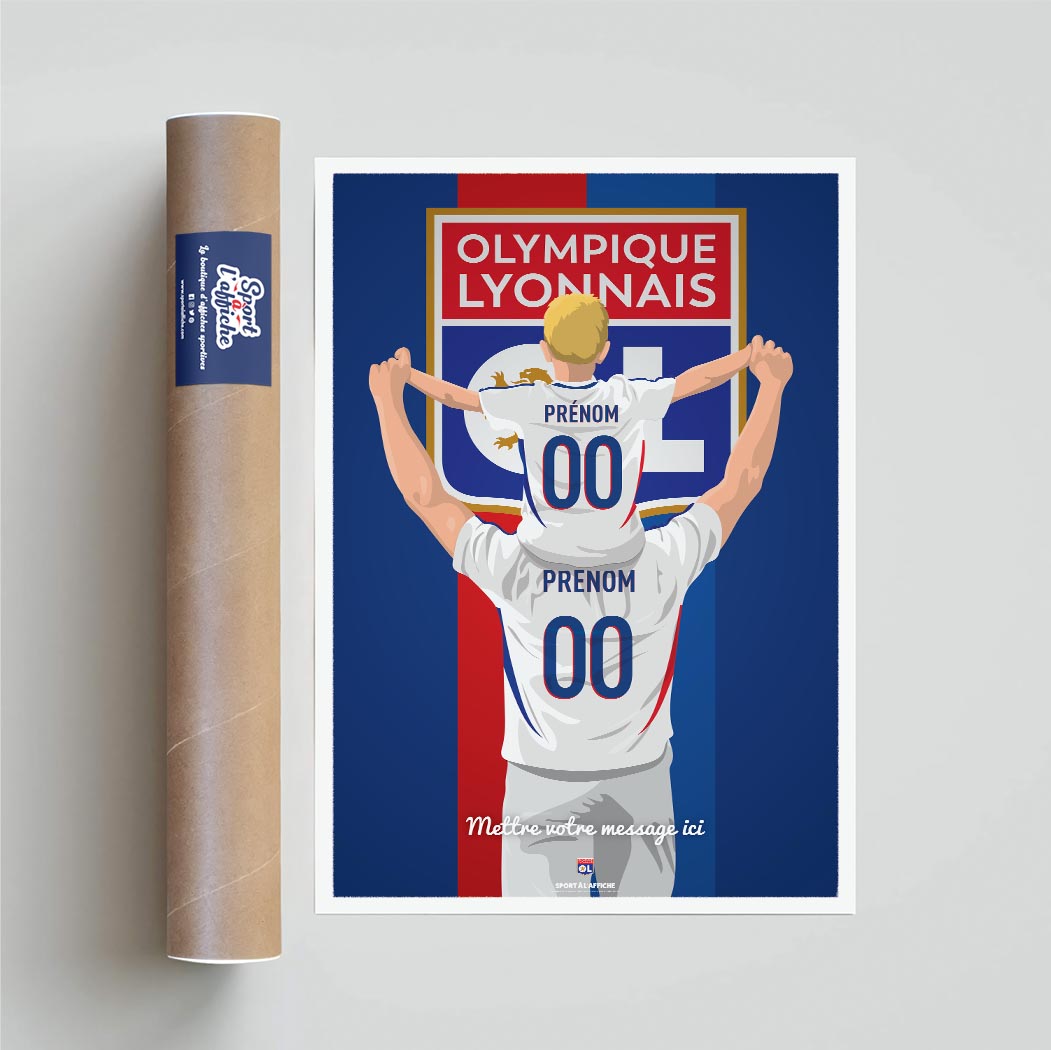 Affiche OL - Père et Enfant Personnalisé