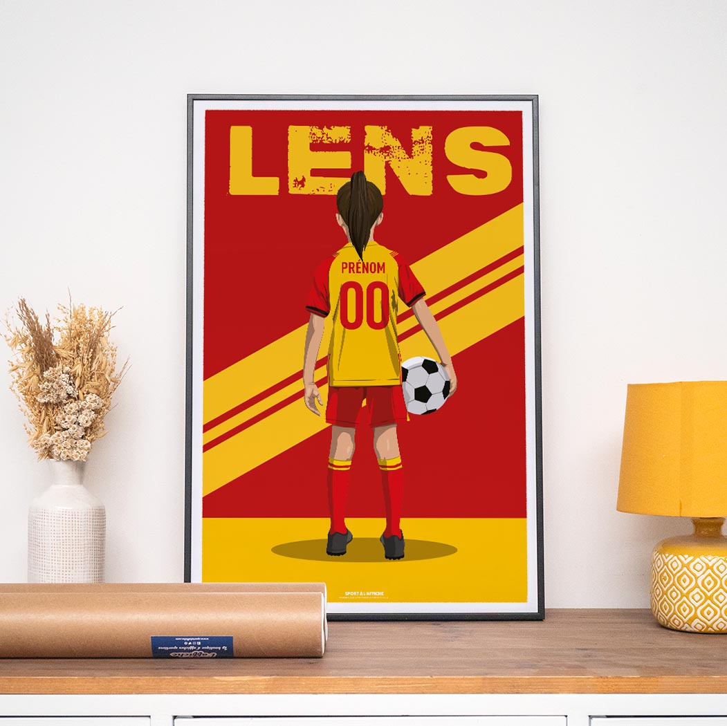 Affiche Foot Lens - Enfant Personnalisé