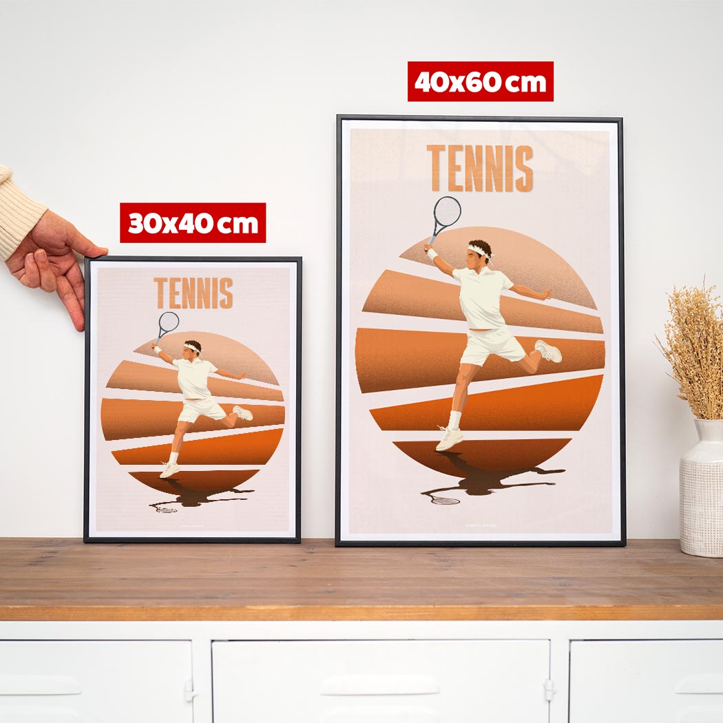 Affiche - Illustration Tennis