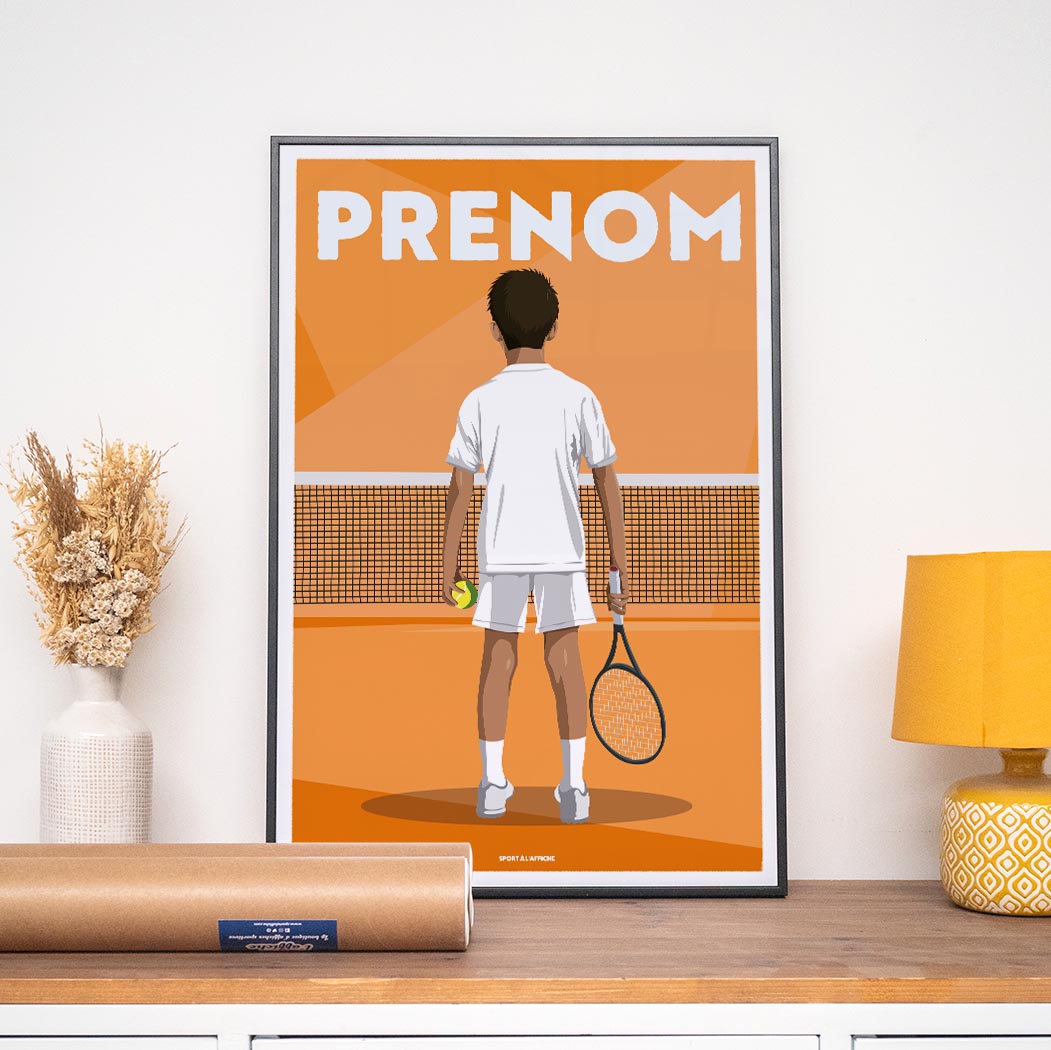 Affiche Tennis - Enfant Personnalisé
