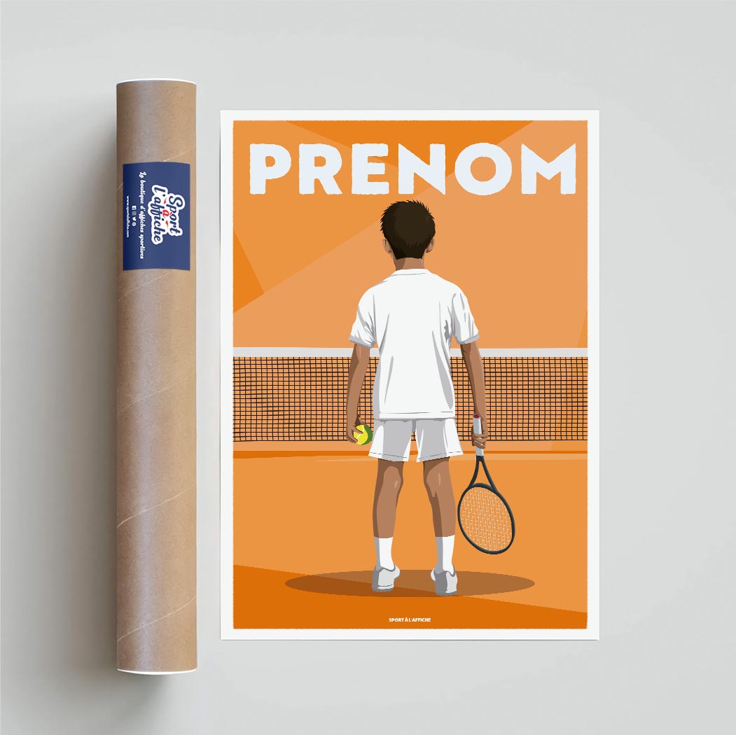 Affiche Tennis - Enfant Personnalisé
