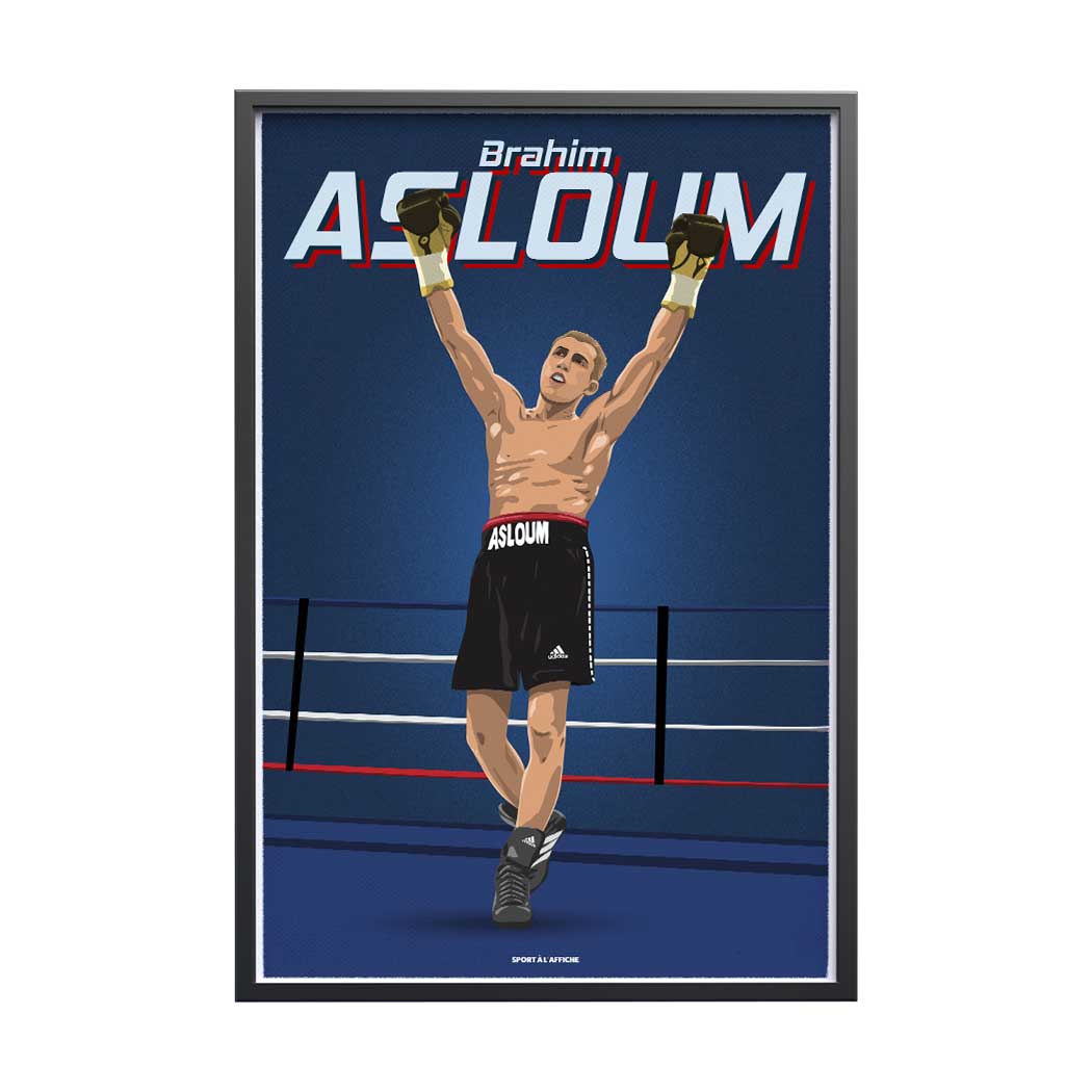 Affiche Brahim Asloum - Champion Olympique