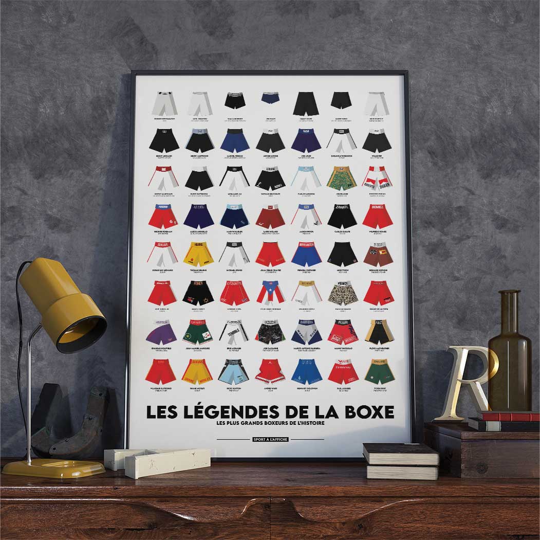 Affiche Boxe - Les Légendes de la Boxe