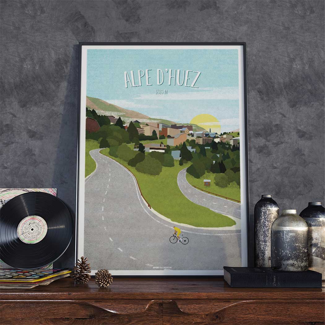 Affiche Cyclisme - Alpe d'Huez