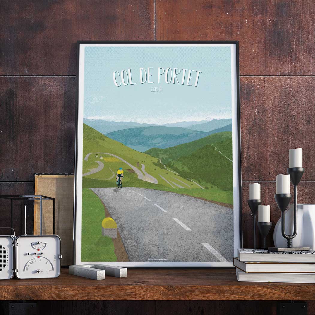 Affiche Cyclisme - Col de Portet