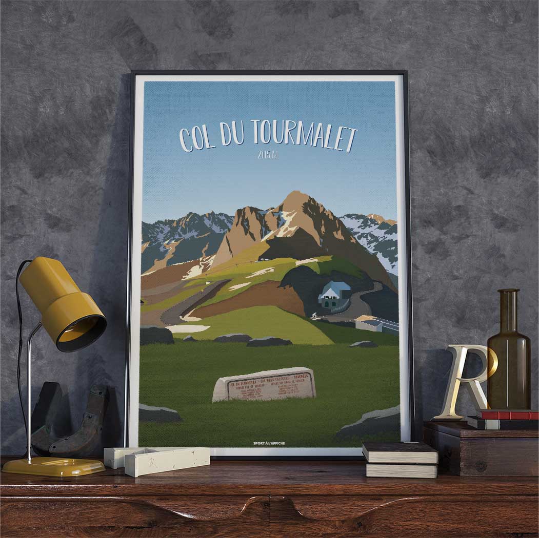 Affiche Cyclisme - Col du Tourmalet