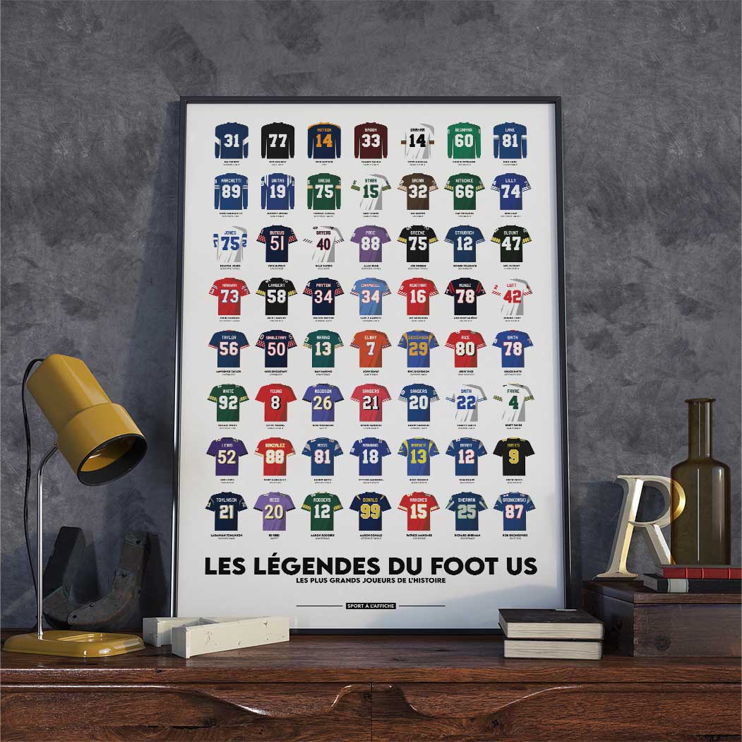 Affiche Foot US - Les Légendes du foot us