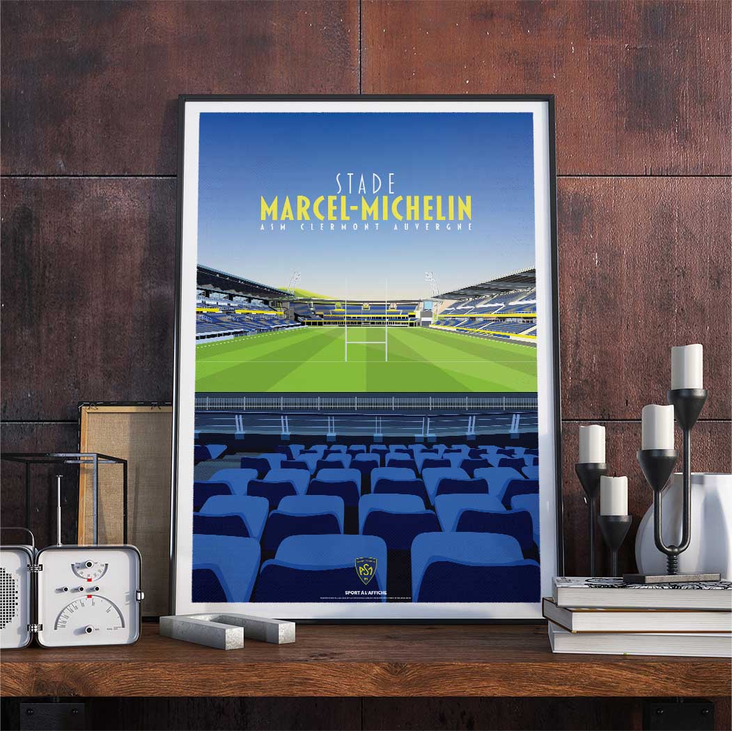 Affiche ASM Clermont Auvergne - Stade Marcel-Michelin
