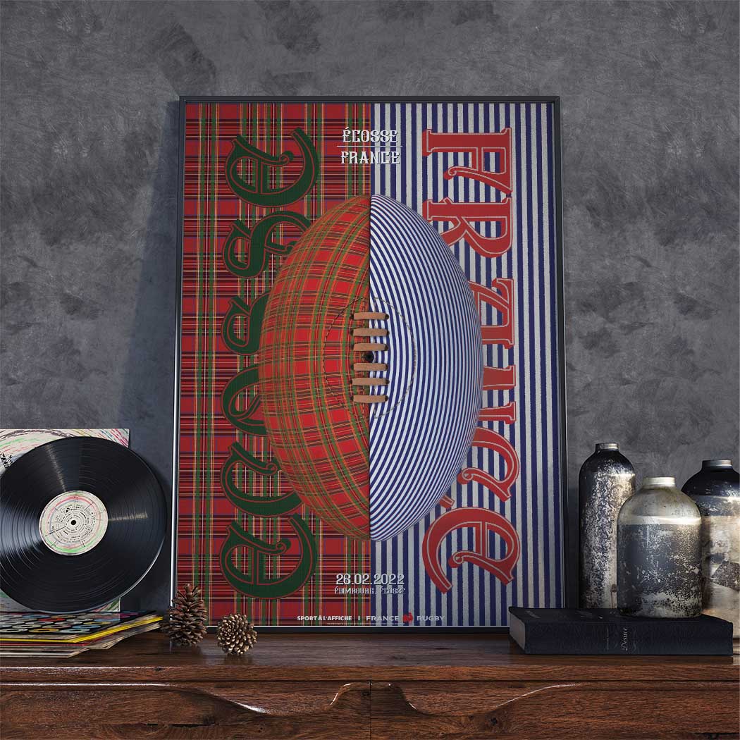 Affiche XV de France - Ecosse - France 2022