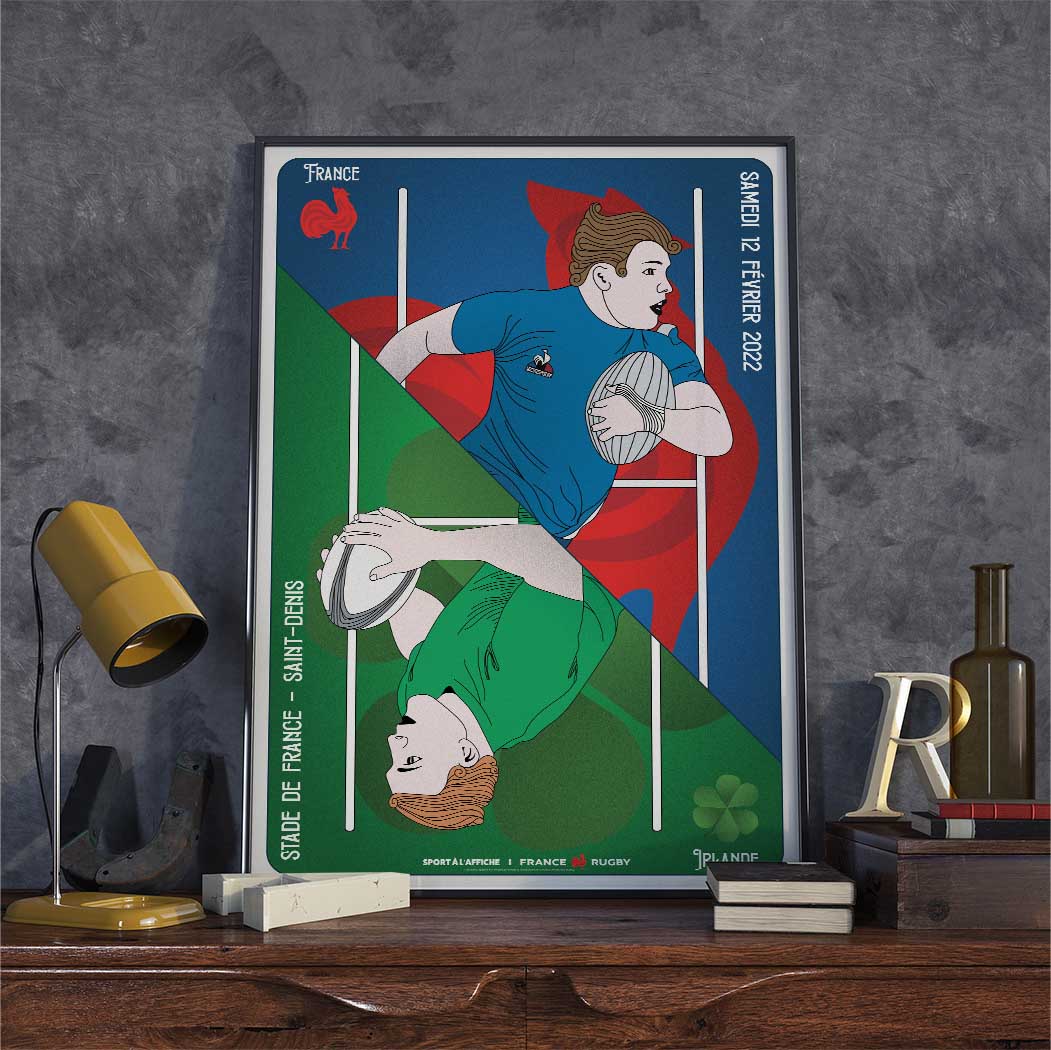 Affiche XV de France - France – Irlande 2022