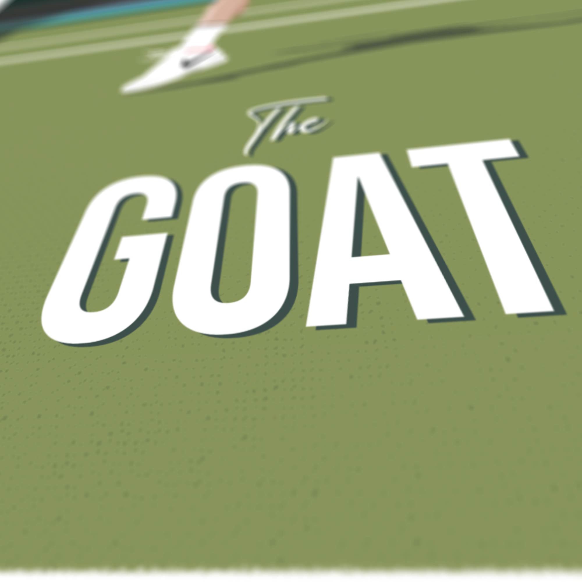 Affiche Tennis - Roger The Goat