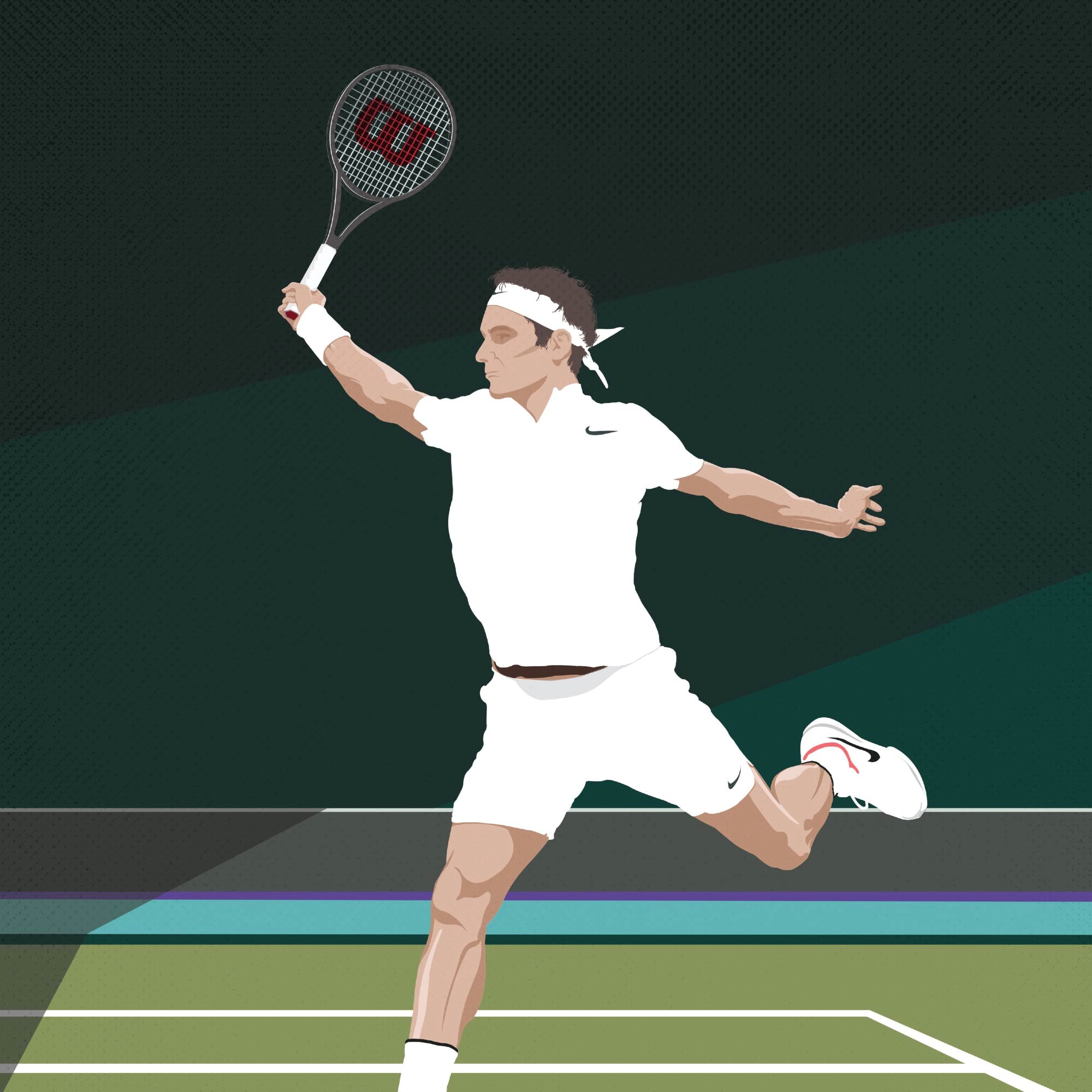 Affiche Tennis - Roger The Goat