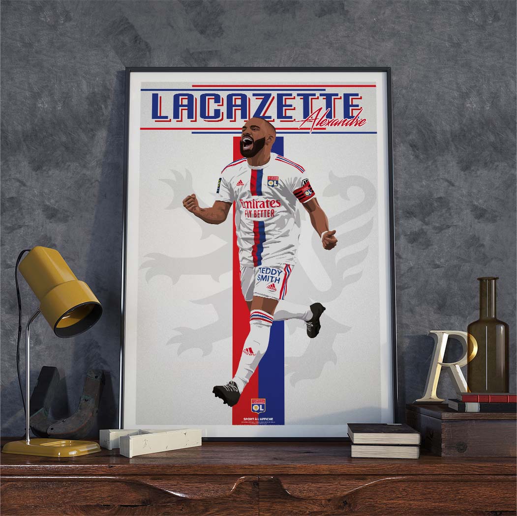 Affiche OL - Alexandre Lacazette