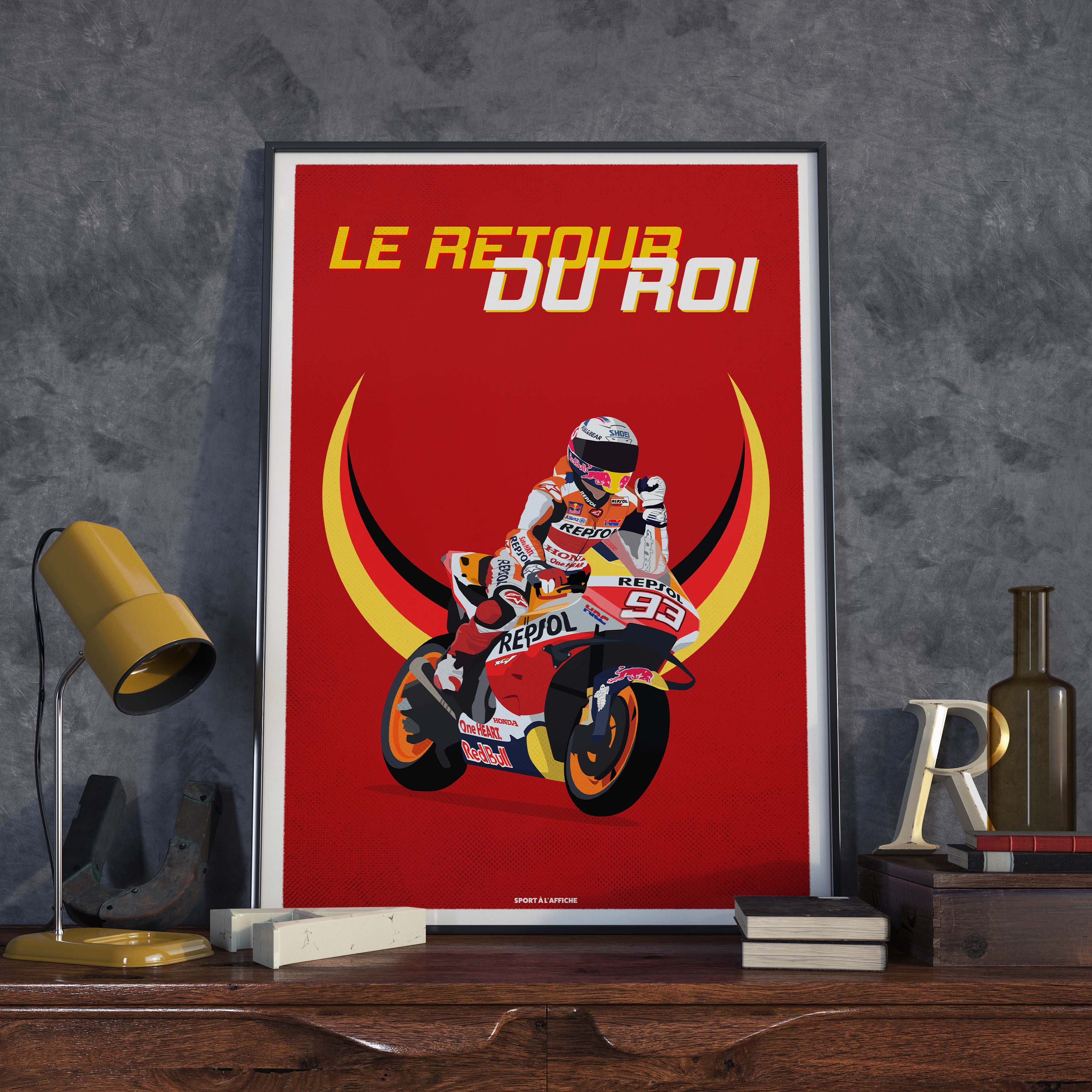 Affiche MotoGP - Marc Le Retour du Roi
