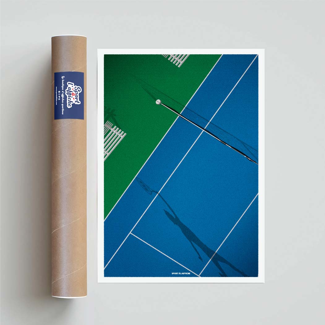 Affiche Tennis - Illustration Court