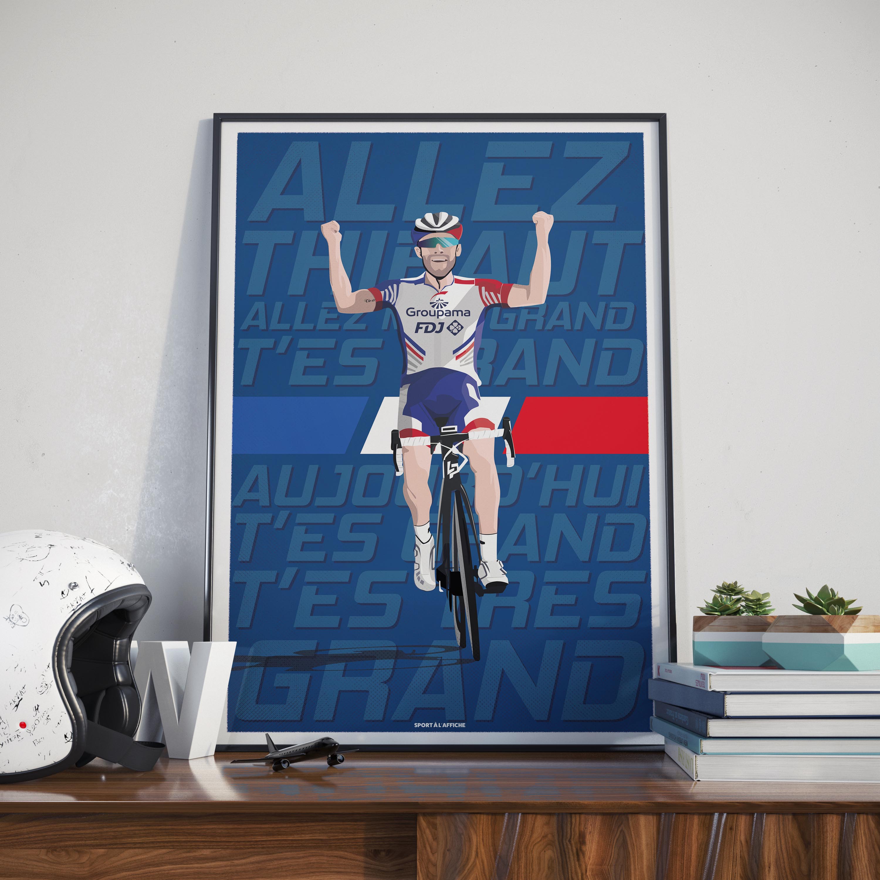Affiche Cyclisme - Allez Thibaut Allez Mon Grand