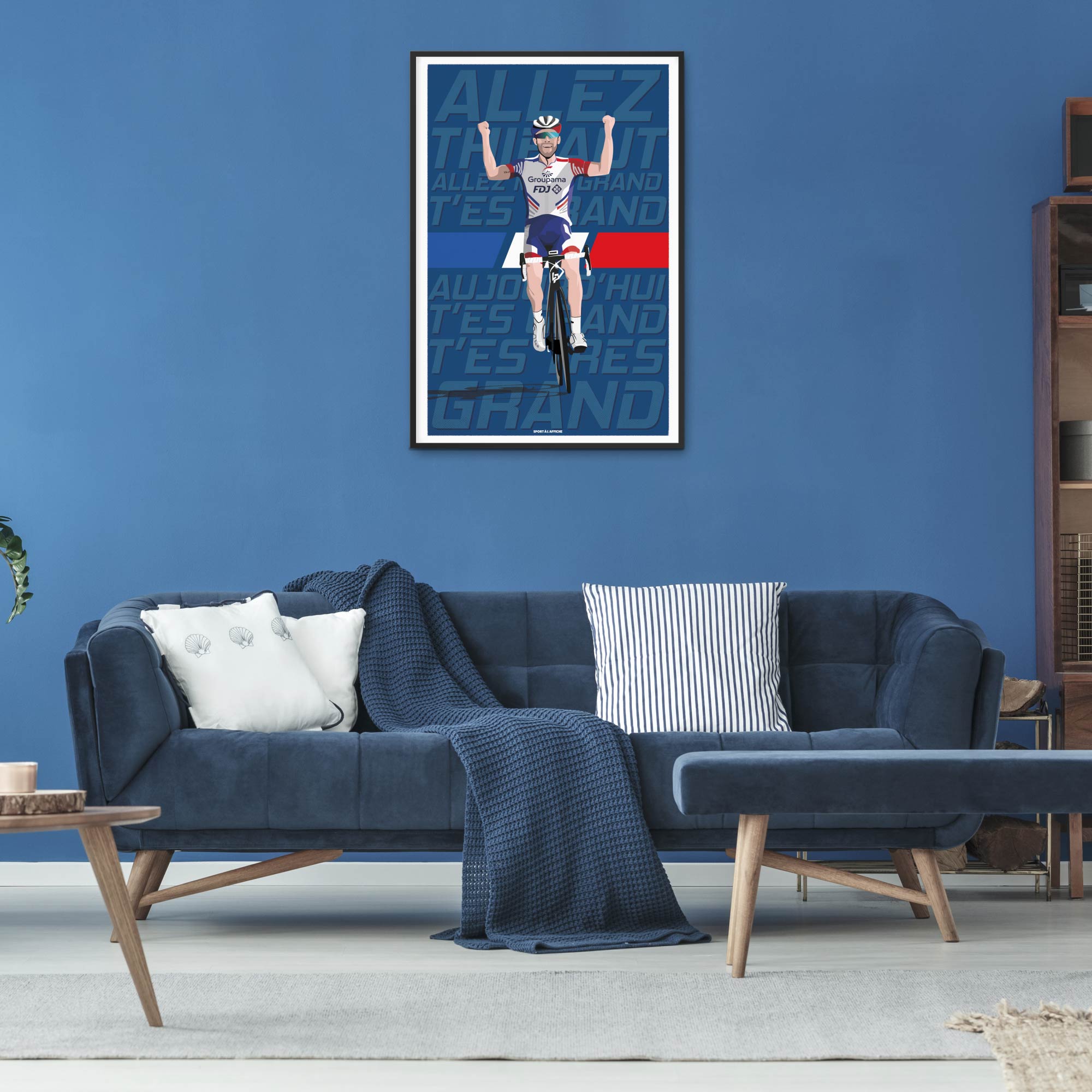 Affiche Cyclisme - Allez Thibaut Allez Mon Grand