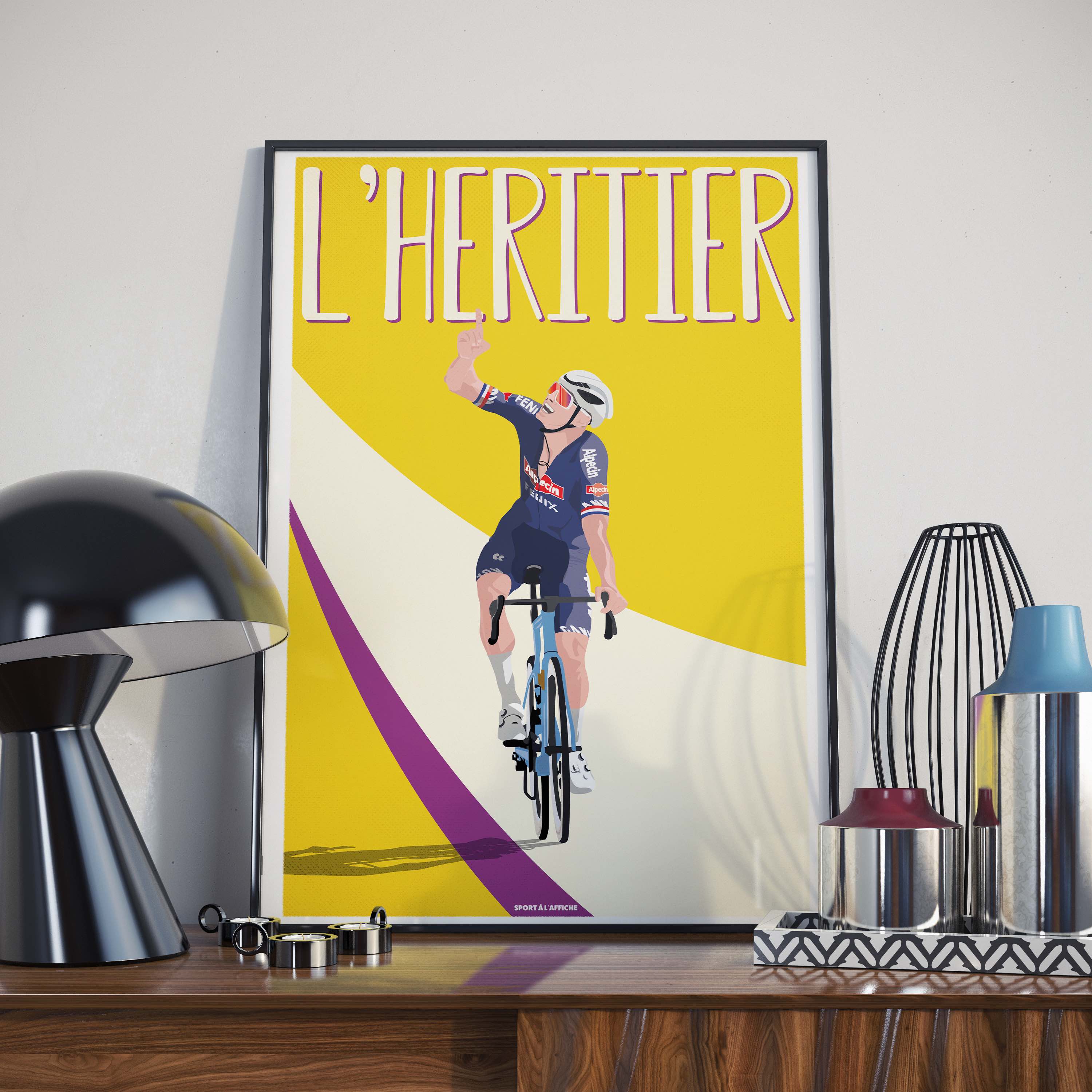 Affiche Cyclisme - Mathieu L'Héritier