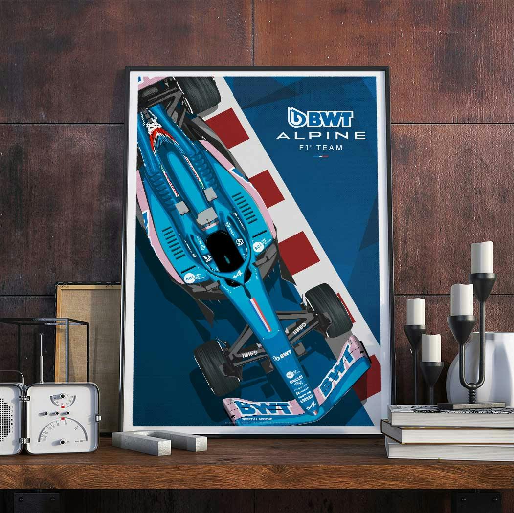 Produit officiel Affiche BWT Alpine F1 Team 2022 - France Edition