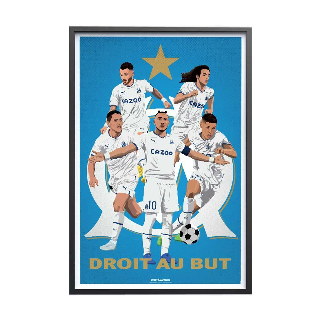 Affiche Foot - Olympique de Marseille - Stade Orange Vélodrome 30x40cm FOOT