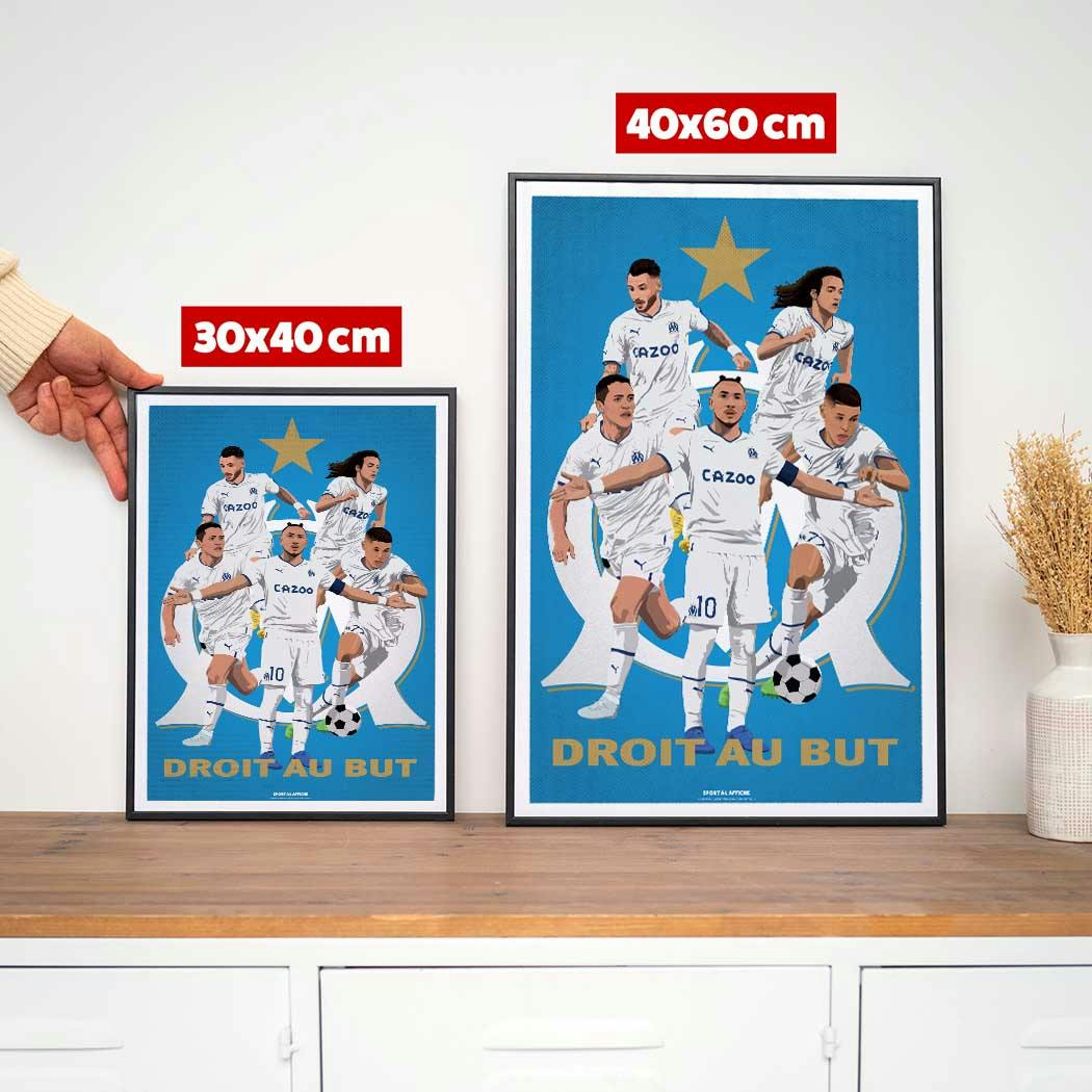 Affiche Foot - Olympique de Marseille - Mattéo Guendouzi 40x60cm FOOT