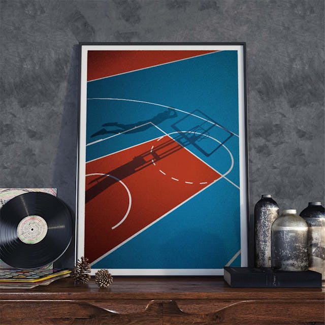 Affiche Basket - Poster Basket - Le cadeau basket et déco