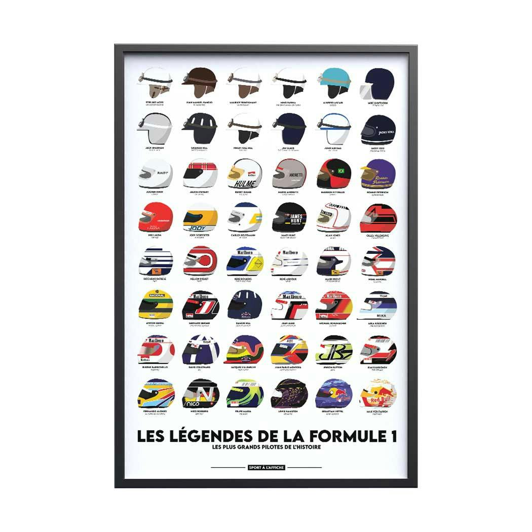 Affiche Formule 1 - Les Légendes de la F1