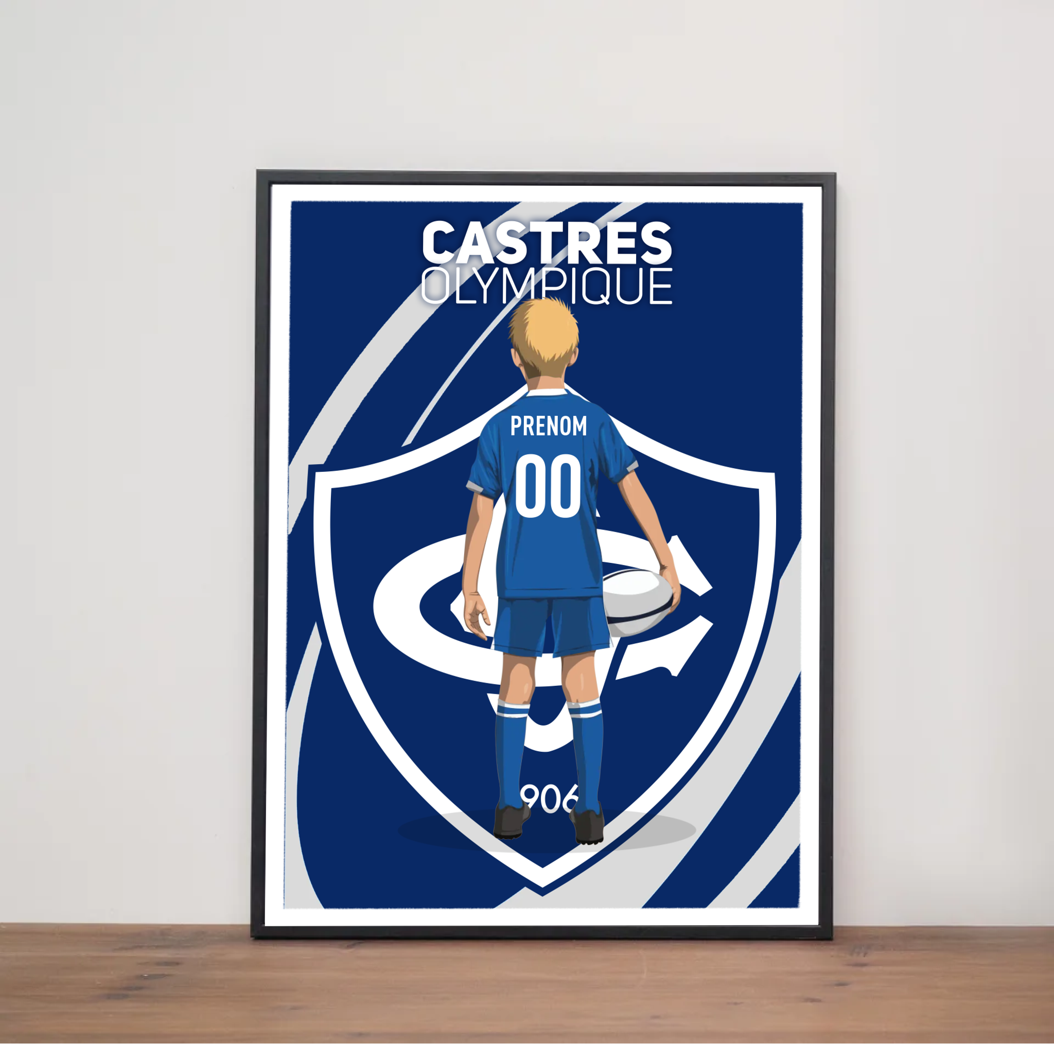 Affiche Castres Rugby - Enfant Personnalisé