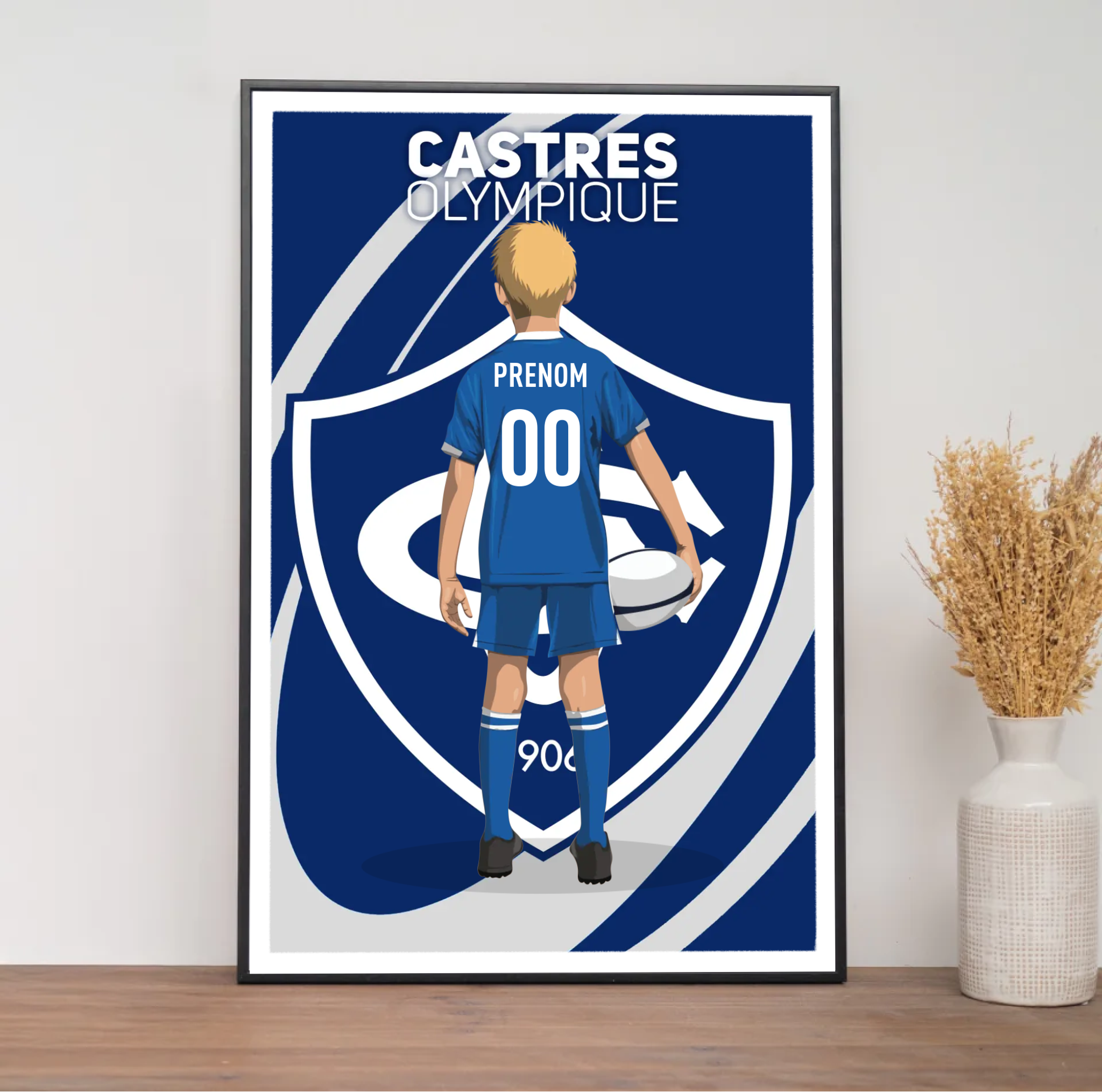 Affiche Castres Rugby - Enfant Personnalisé