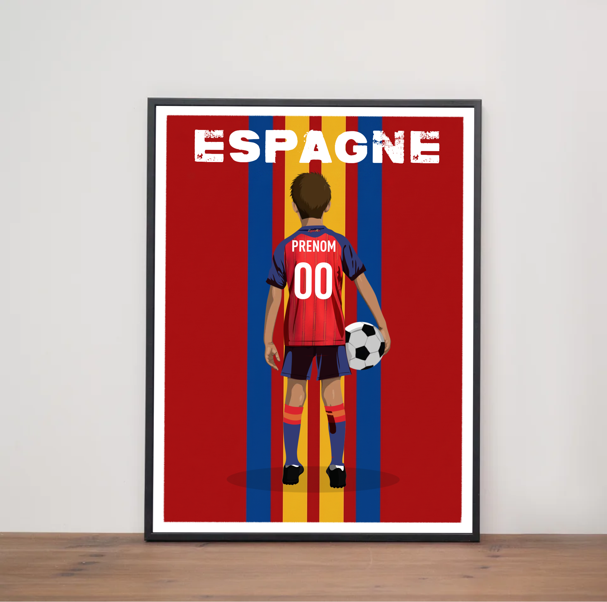 Affiche Foot Espagne - Enfant Personnalisé