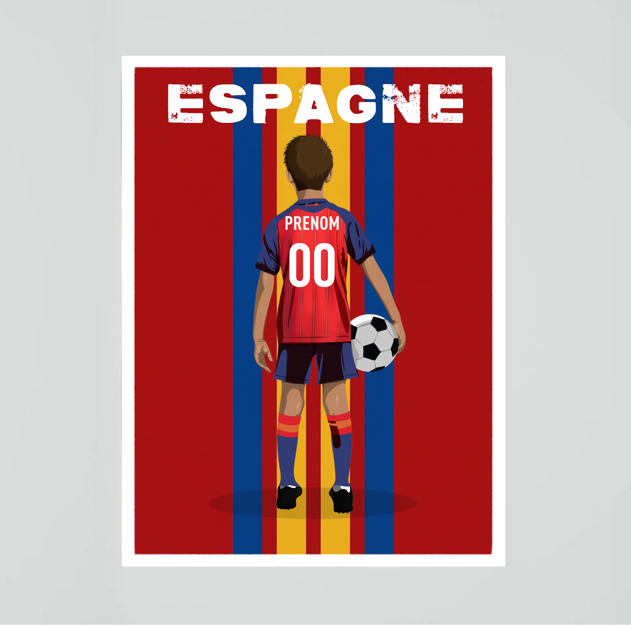 Affiche Foot Espagne - Enfant Personnalisé