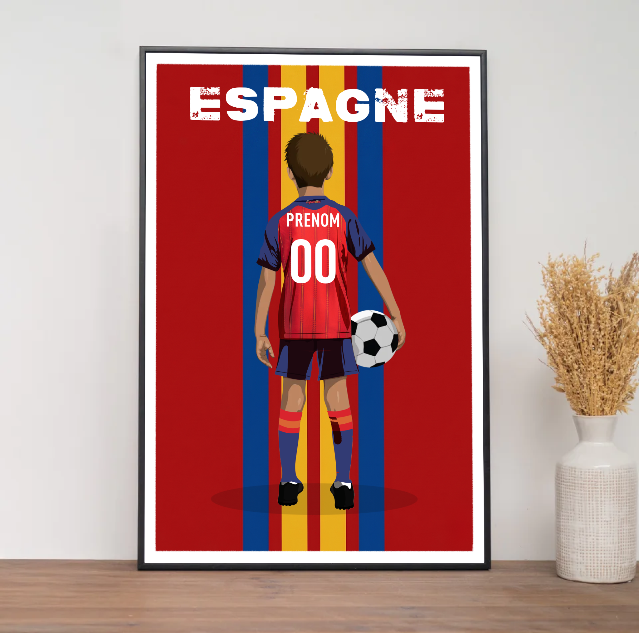 Affiche Foot Espagne - Enfant Personnalisé