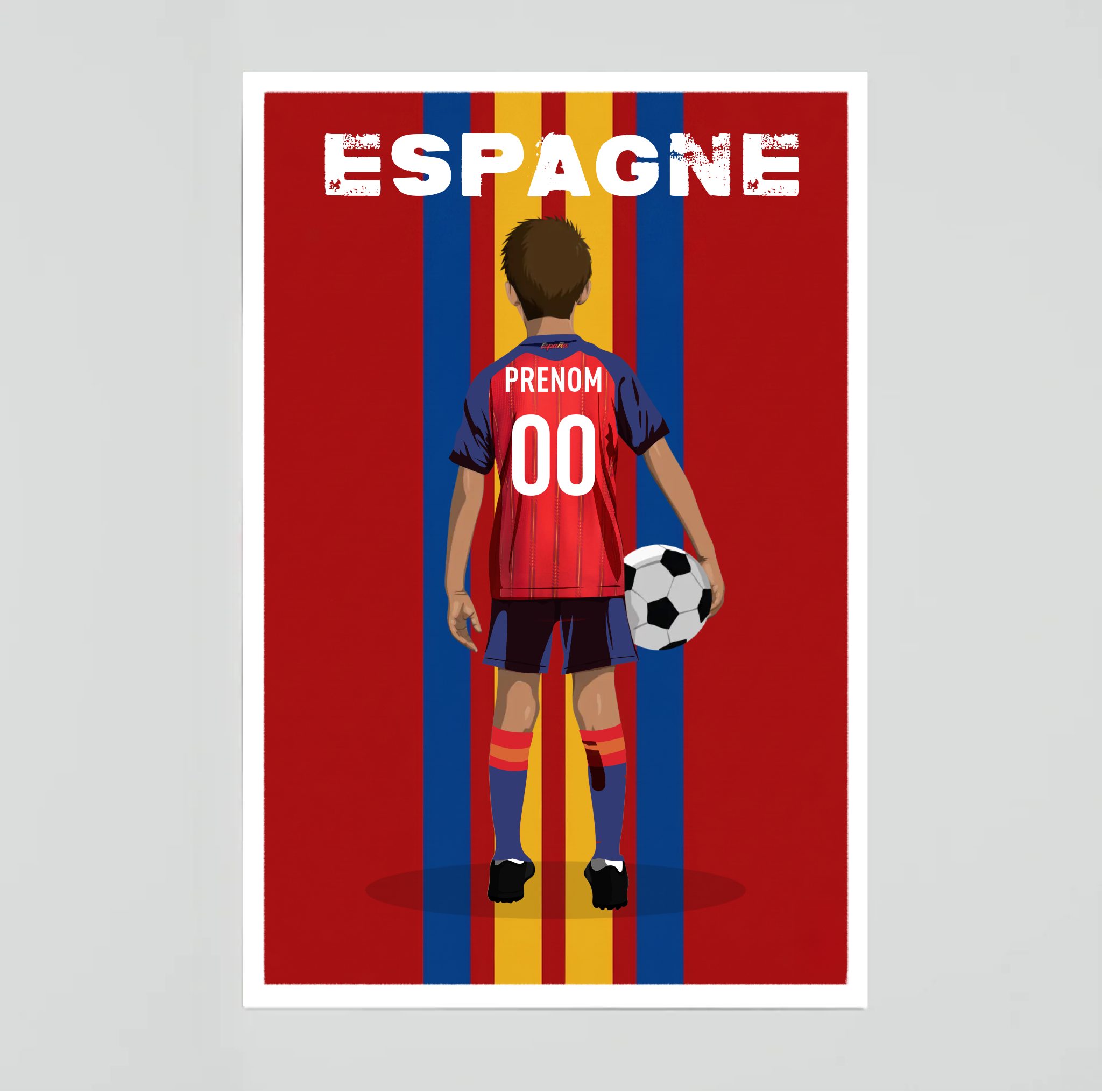 Affiche Foot Espagne - Enfant Personnalisé