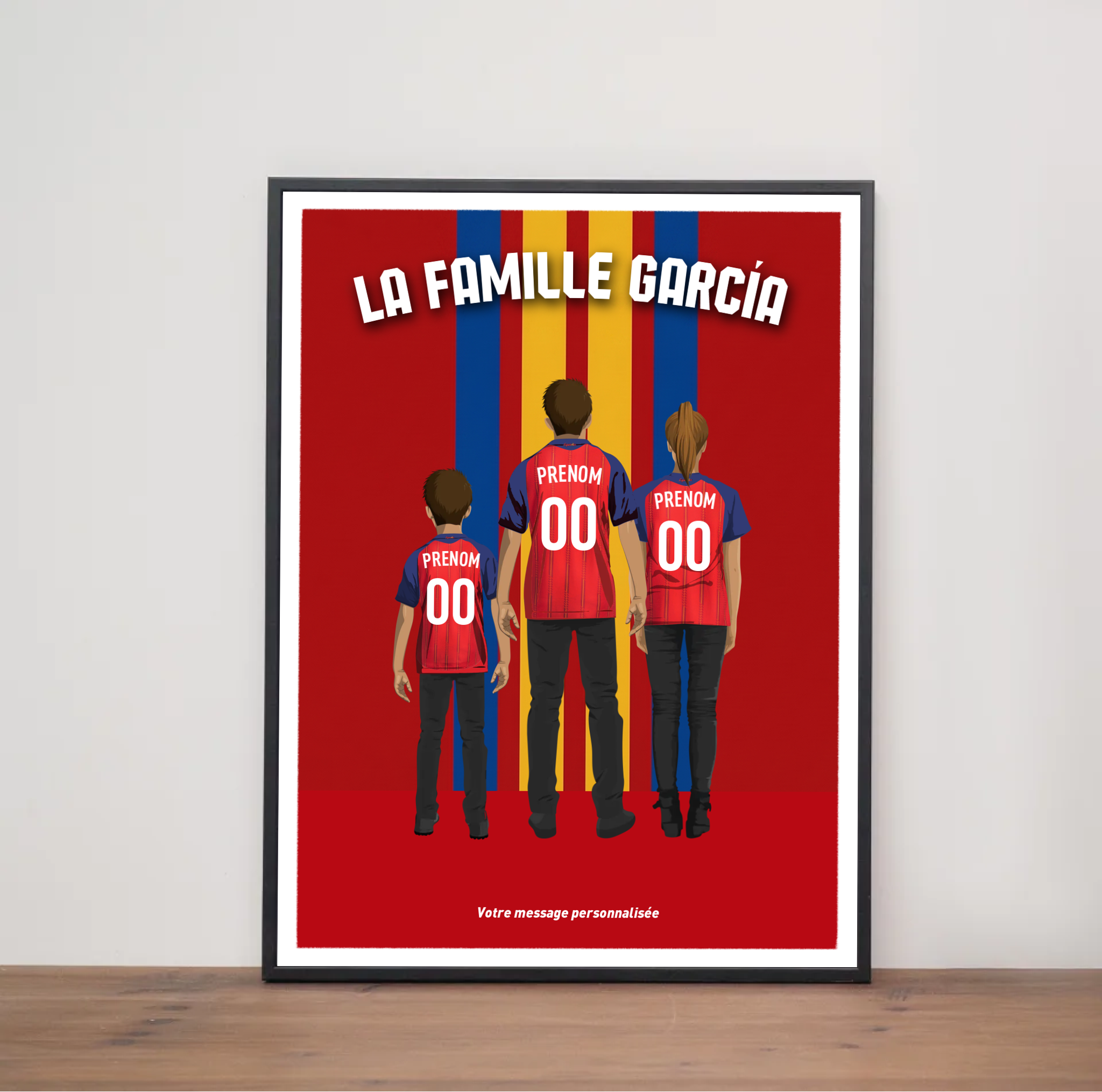 Affiche Foot Espagne - Famille Personnalisée
