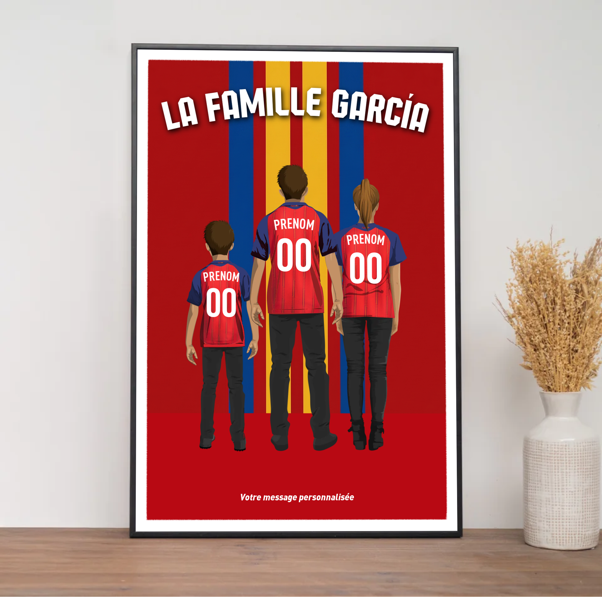 Affiche Foot Espagne - Famille Personnalisée