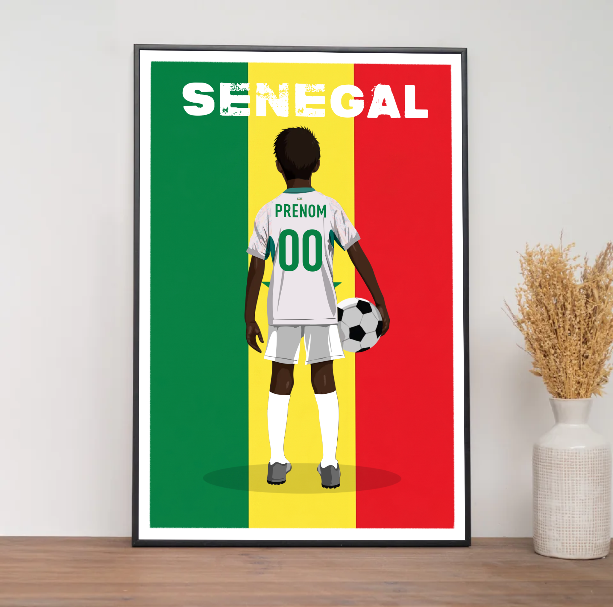 Affiche Foot Senegal - Enfant Personnalisé