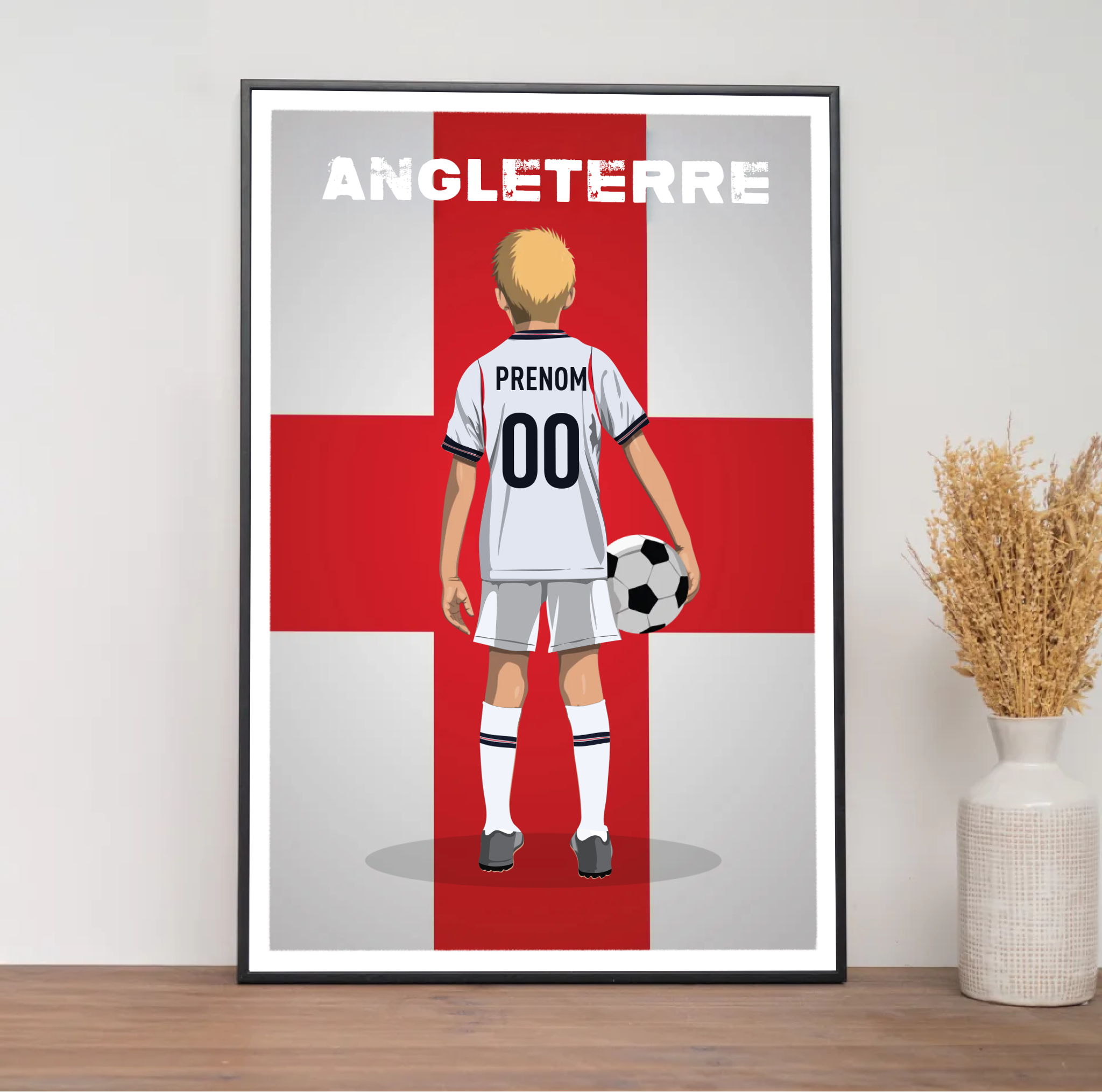 Affiche Foot Angleterre - Enfant Personnalisé