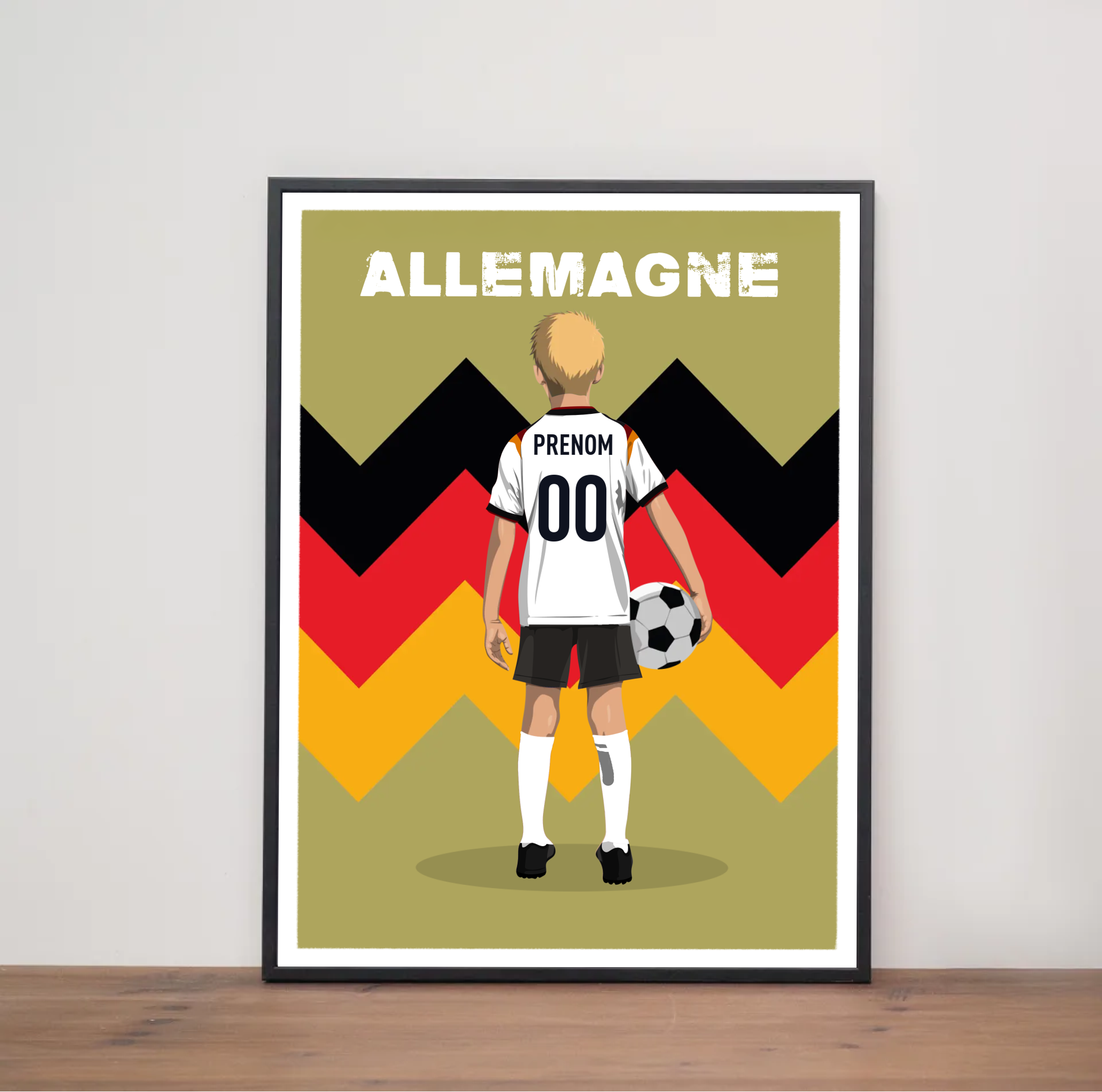 Affiche Foot Allemagne - Enfant Personnalisé