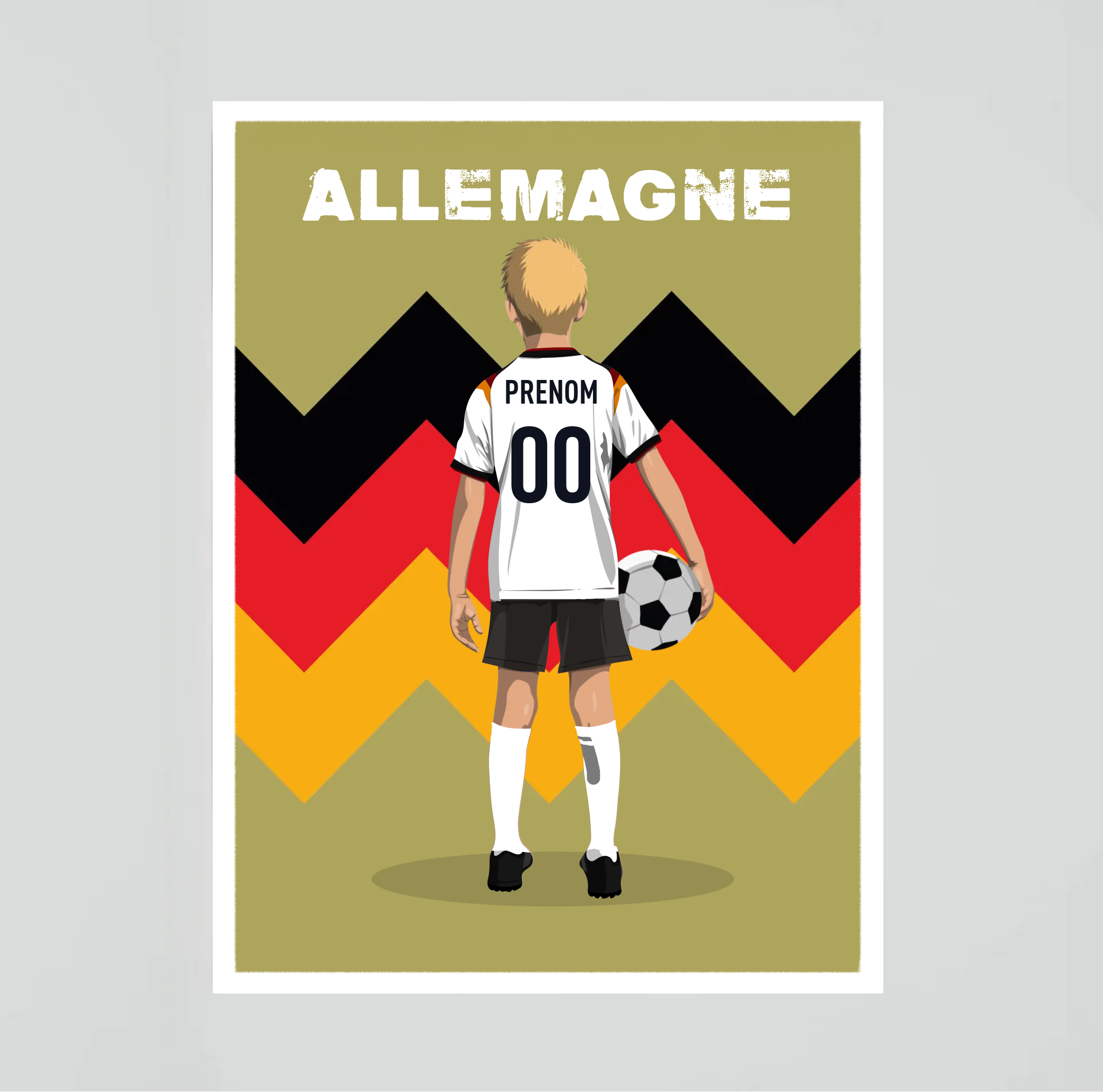 Affiche Foot Allemagne - Enfant Personnalisé
