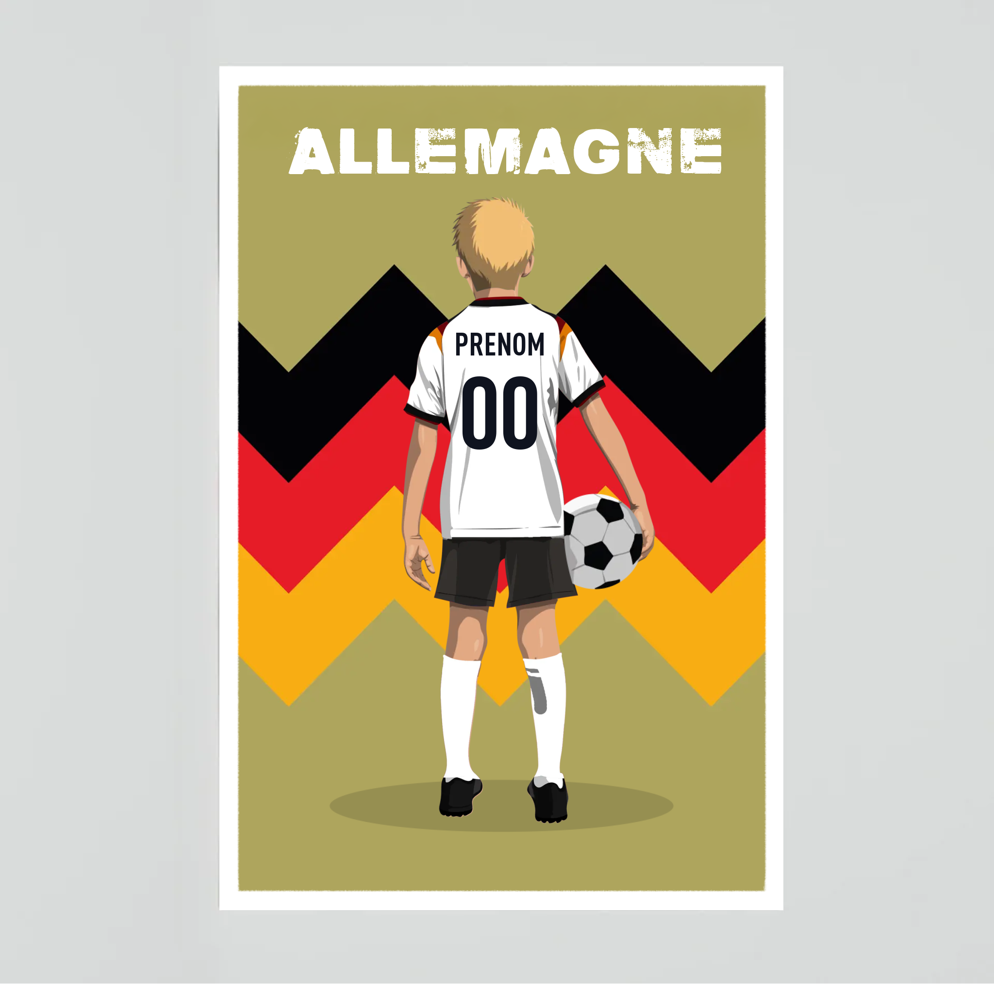 Affiche Foot Allemagne - Enfant Personnalisé