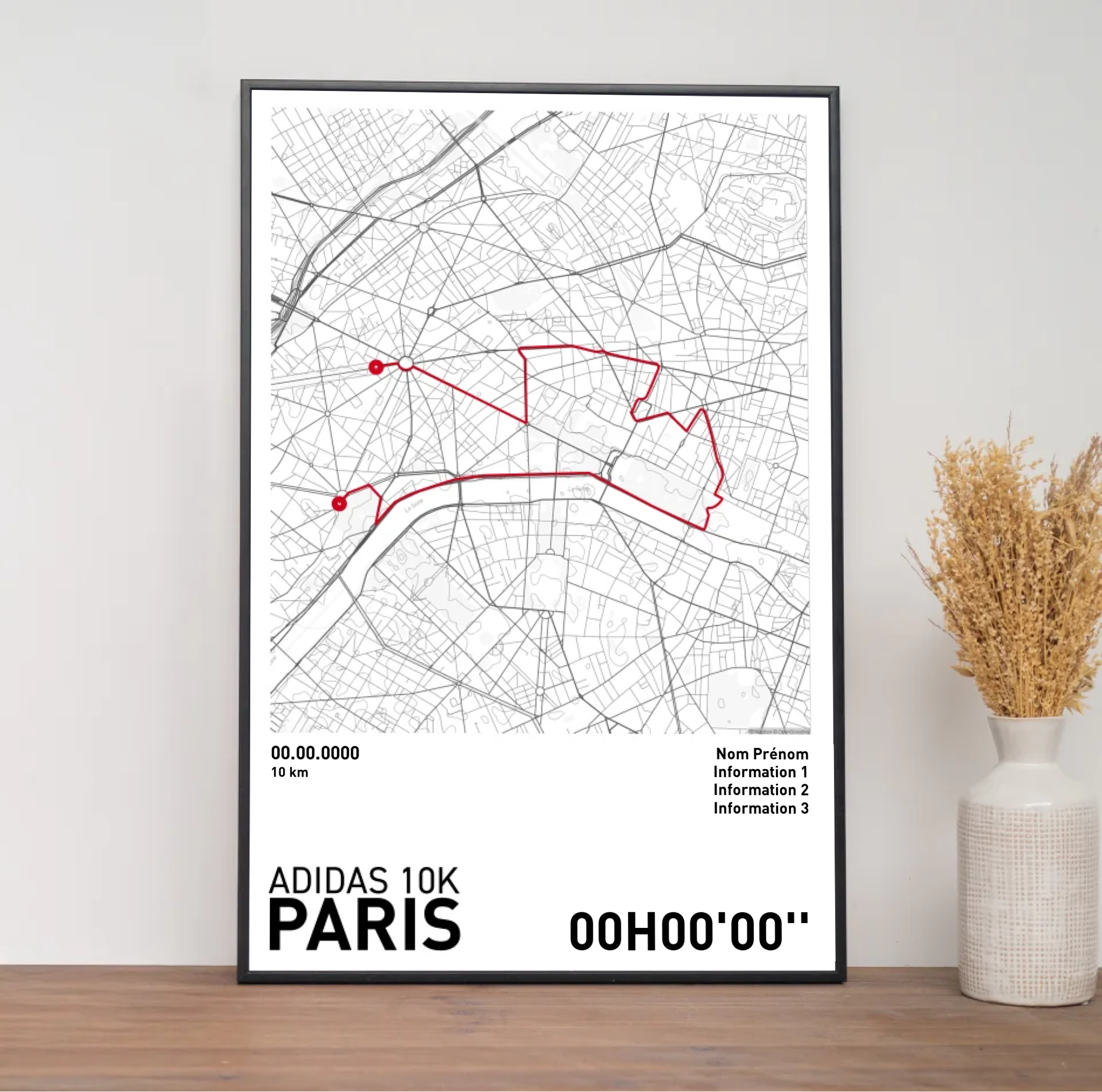 Affiche Running - Adidas 10k de Paris