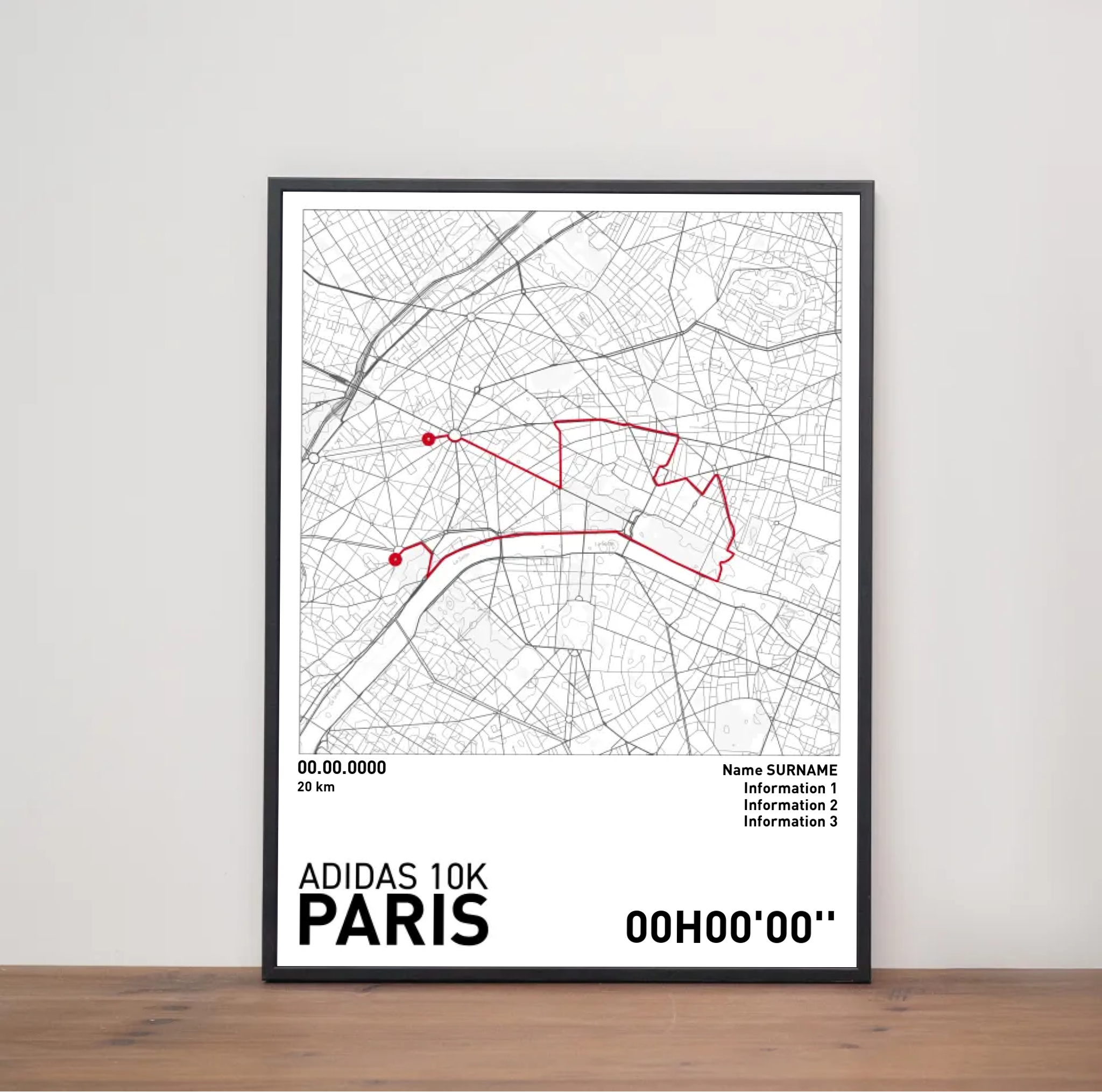 Affiche Running - Adidas 10k de Paris
