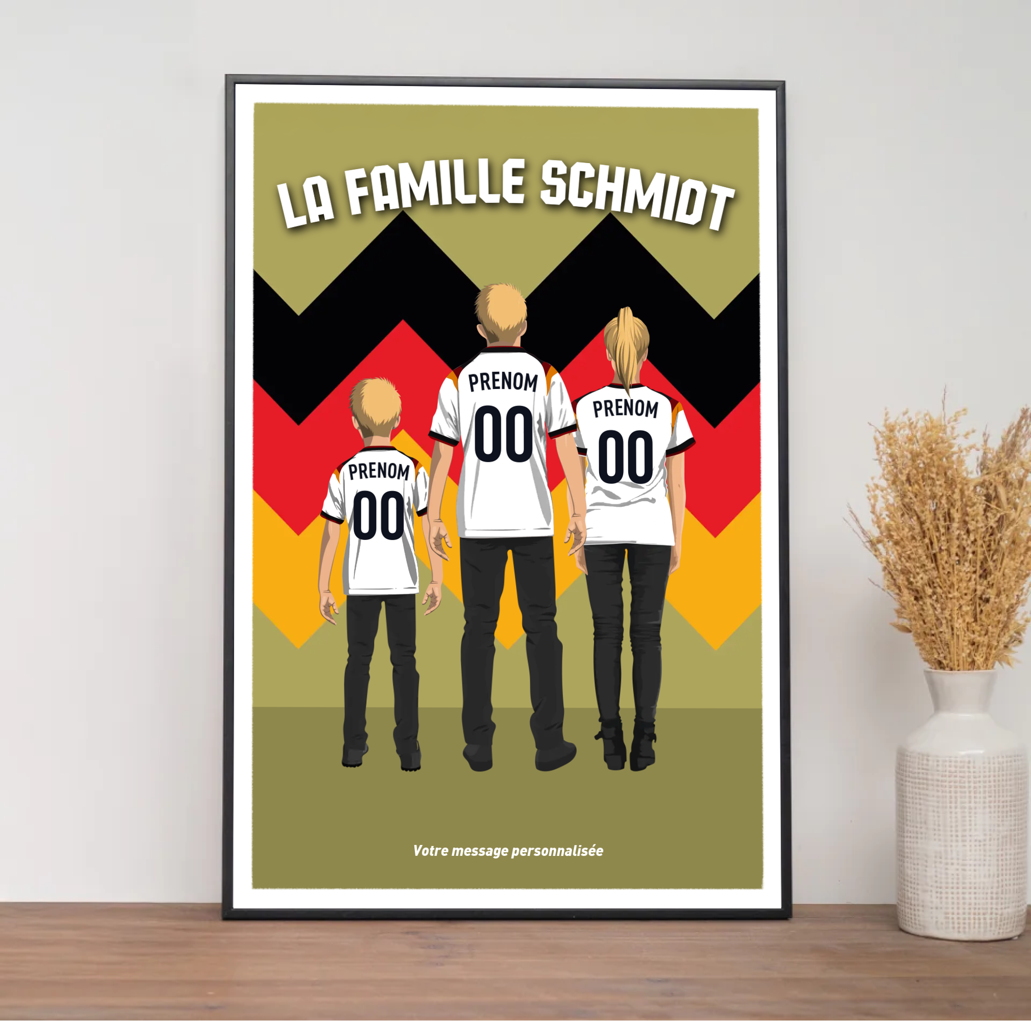 Affiche Foot Allemagne - Famille Personnalisée