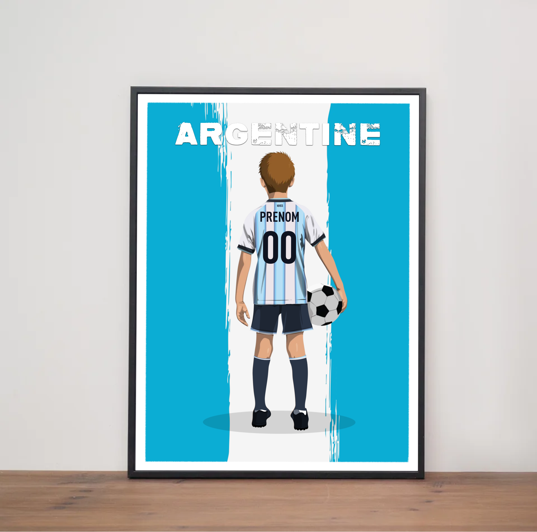 Affiche Foot Argentine - Enfant Personnalisé