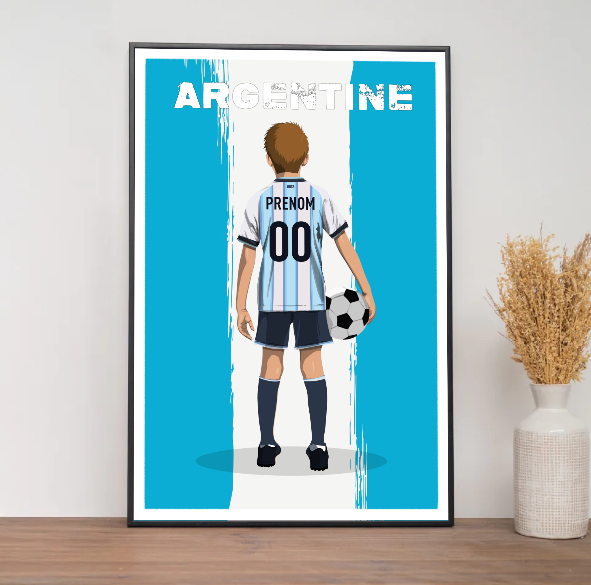 Affiche Foot Argentine - Enfant Personnalisé
