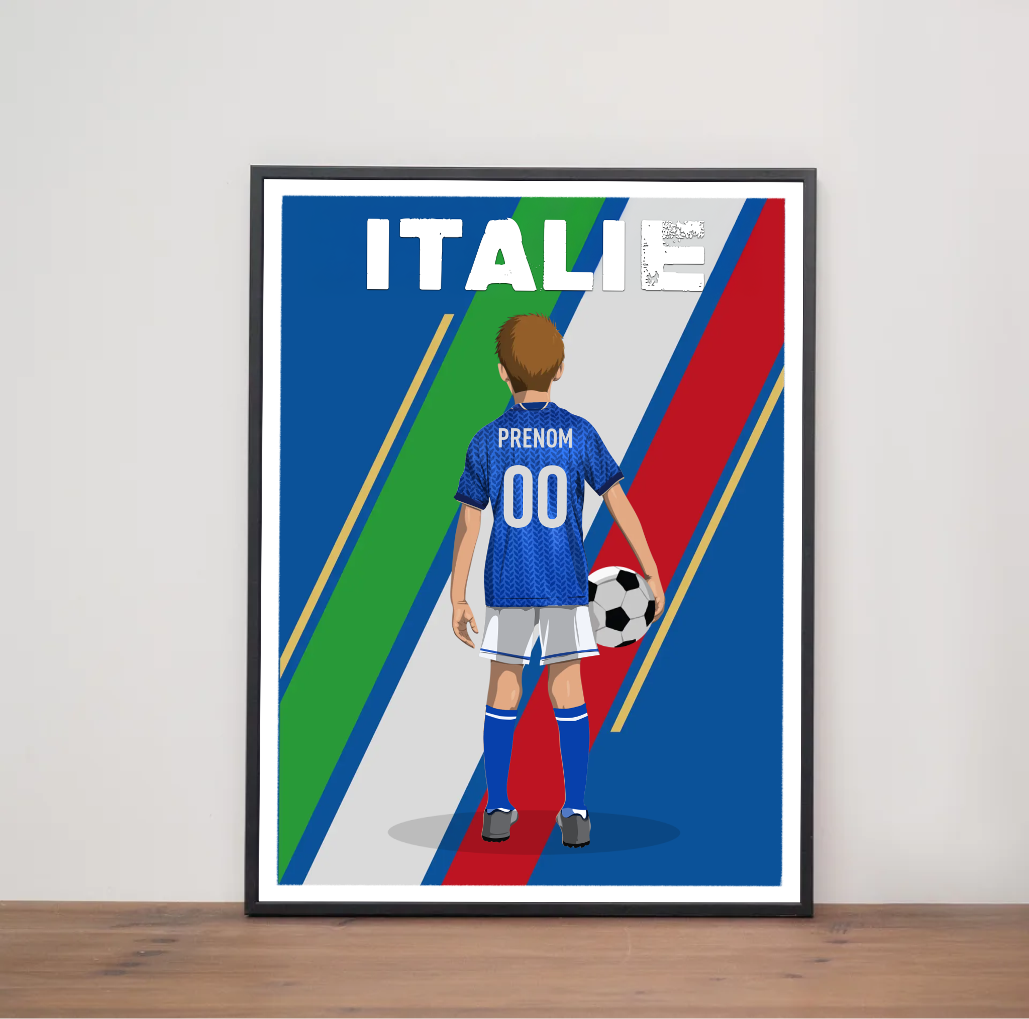 Affiche Foot Italie - Enfant Personnalisé
