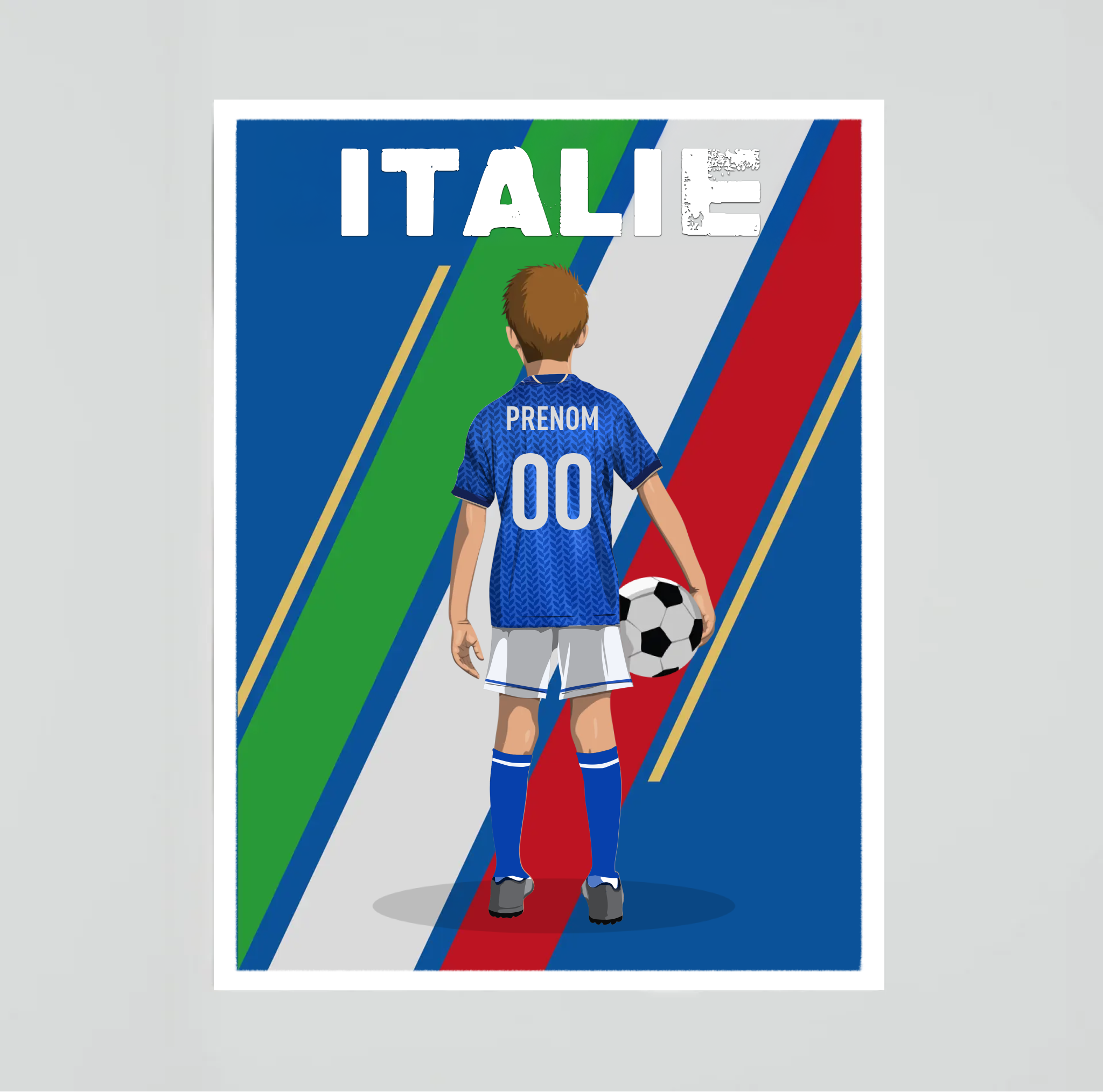Affiche Foot Italie - Enfant Personnalisé