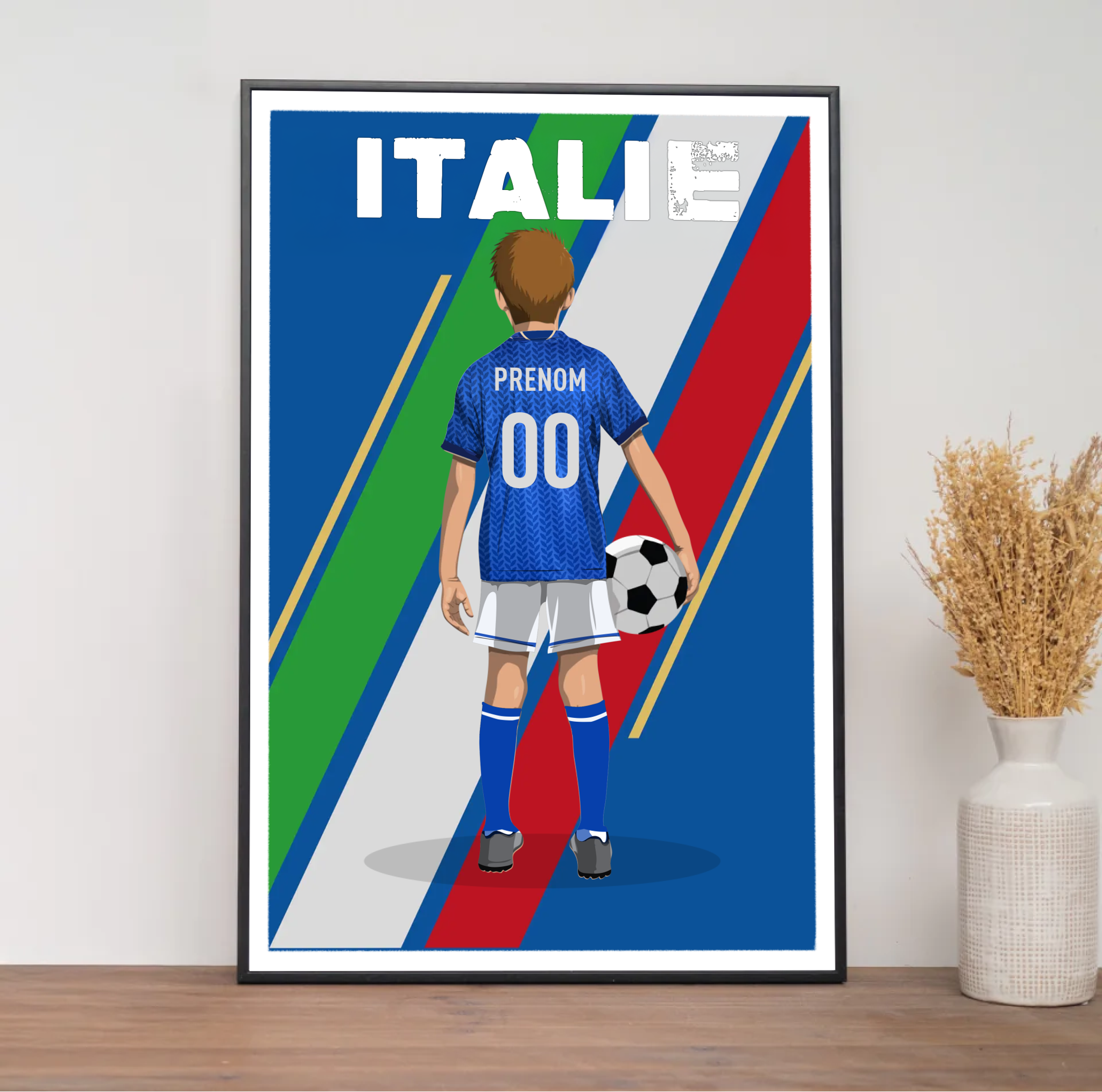 Affiche Foot Italie - Enfant Personnalisé