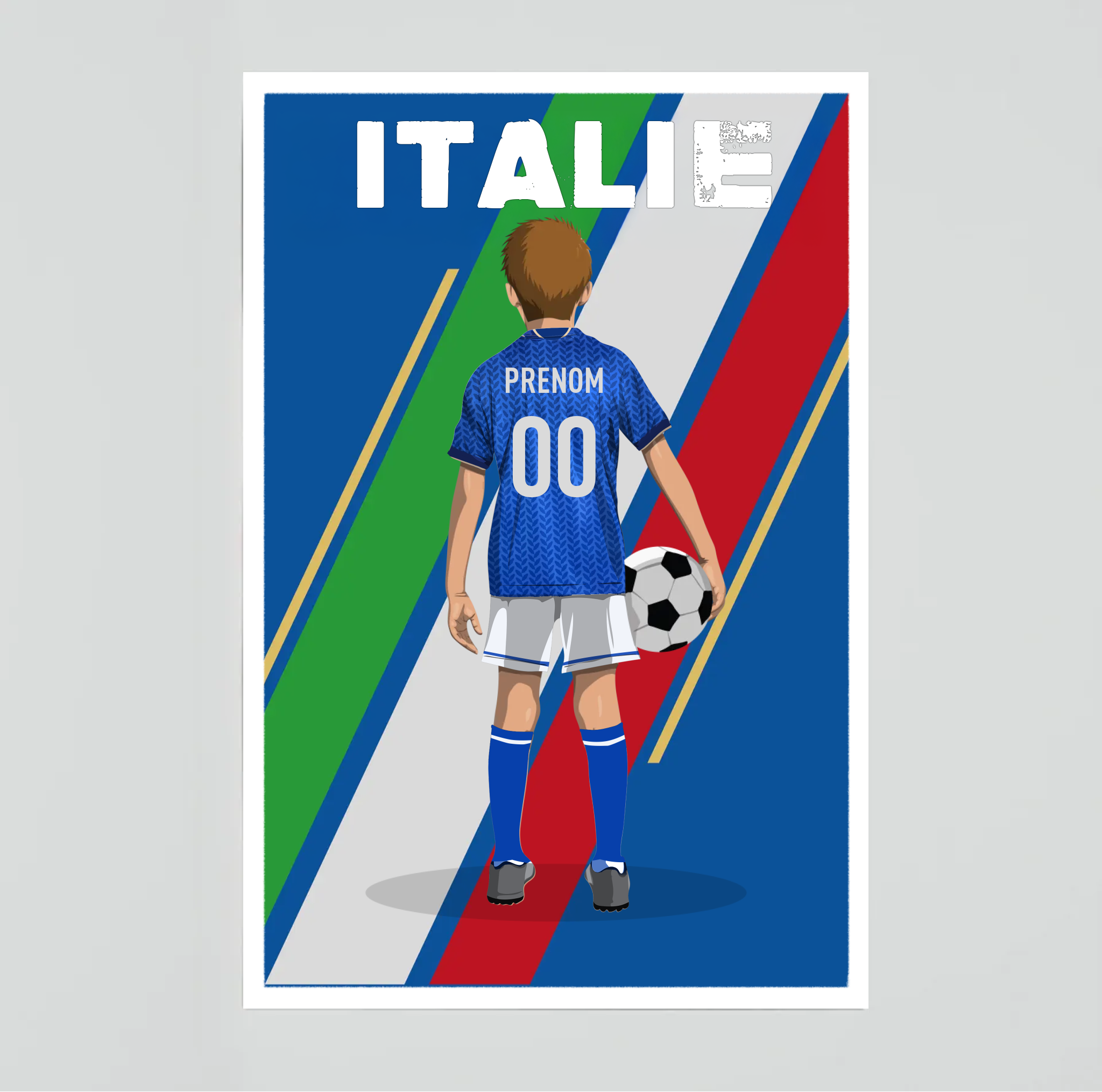 Affiche Foot Italie - Enfant Personnalisé