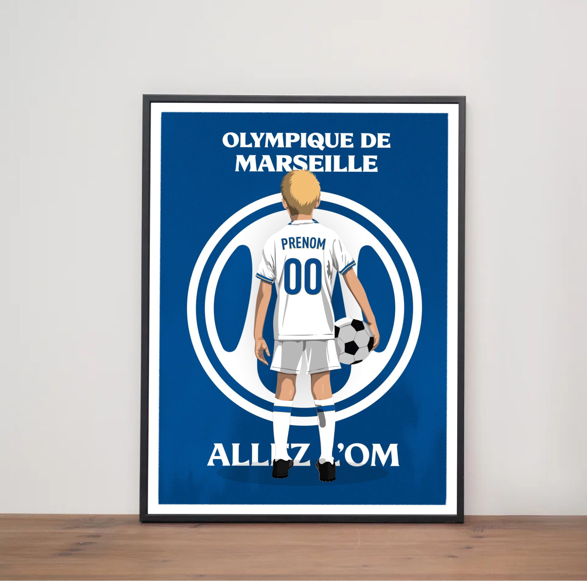 Affiche OM - Enfant Personnalisé 2026